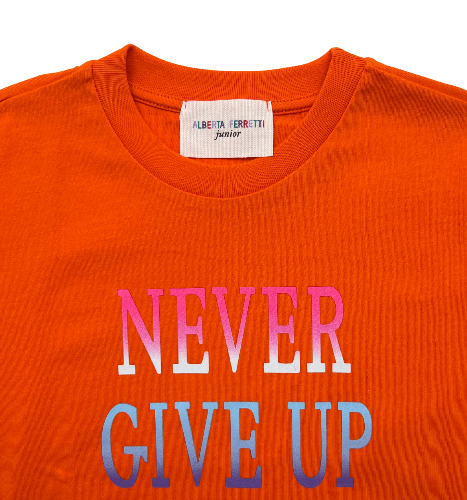 ALBERTA FERRETTI - T-shirt "never give up dreaming" - 12 ans