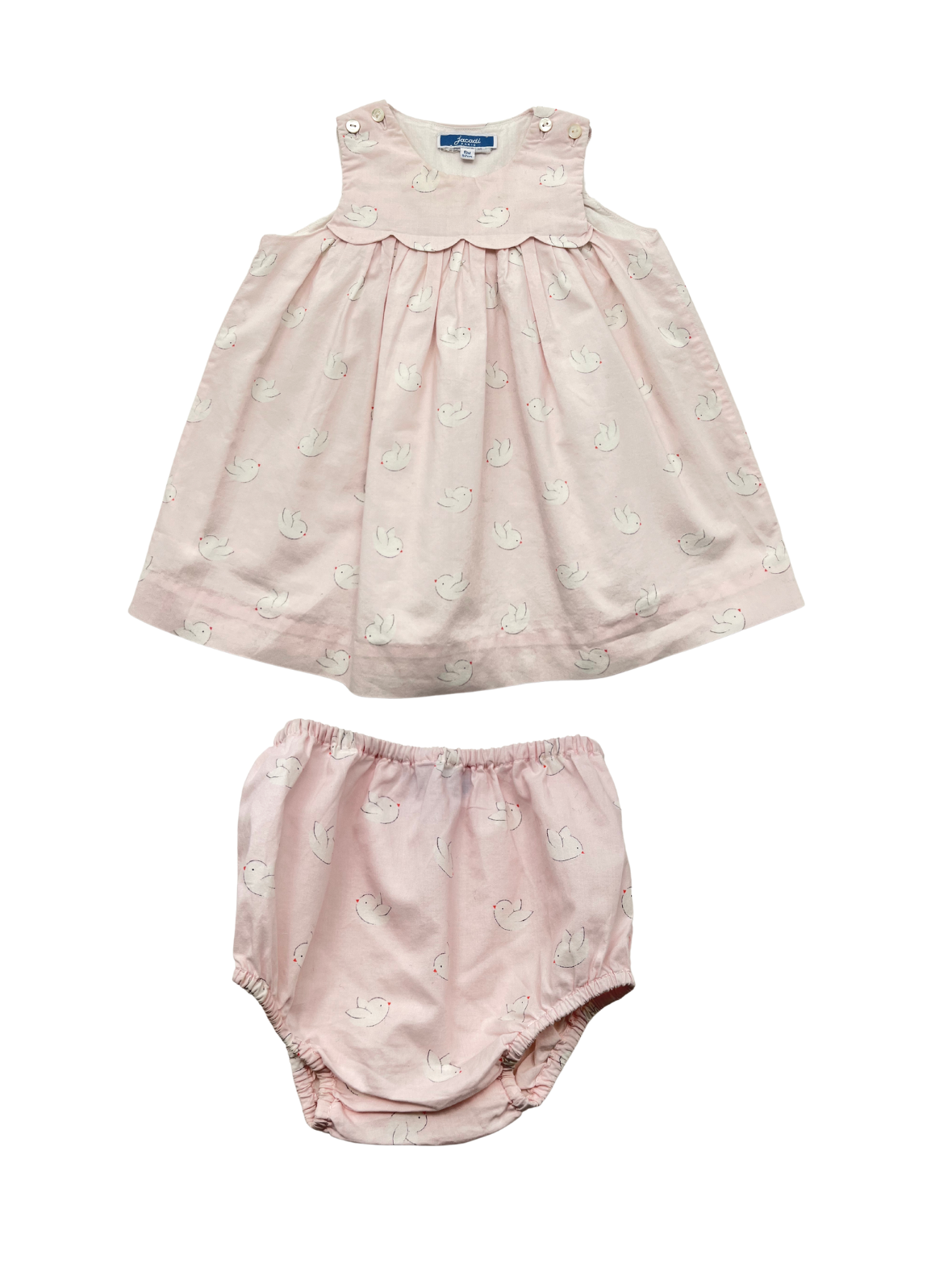 JACADI - Ensemble robe et short rose - 6 mois