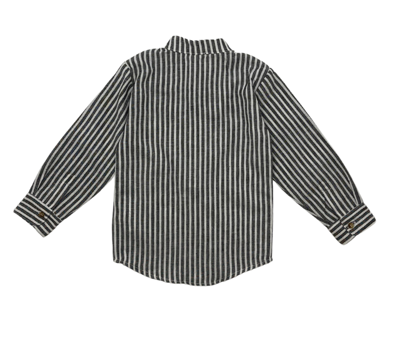 NANAN - Gray & white striped linen outfit - 2 years old