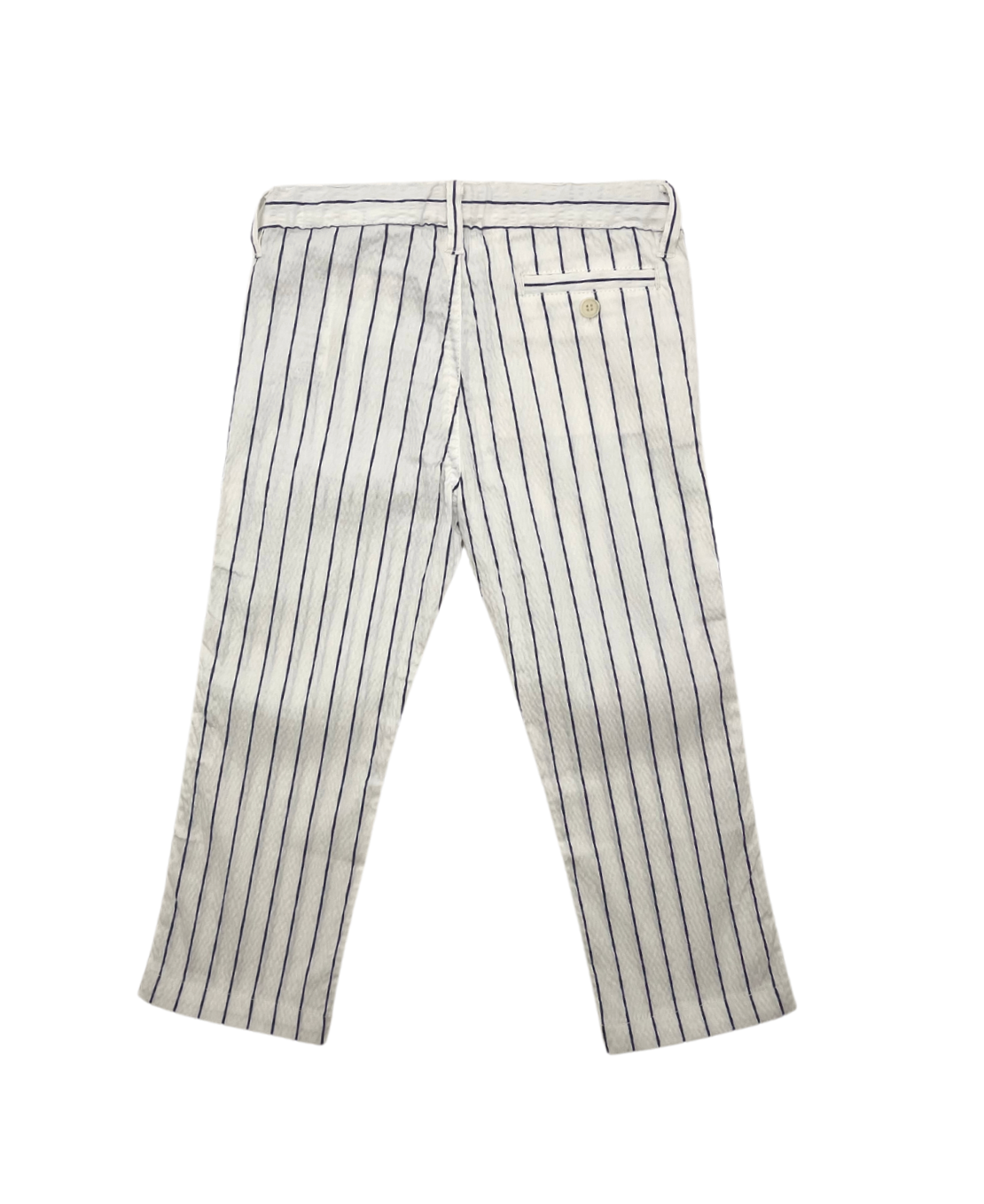IL GUFO - White & blue striped pants - 3 years old