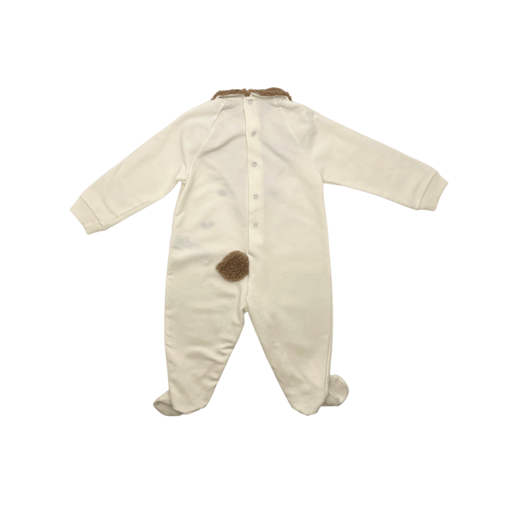 IL GUFO - White & beige jumpsuit - 1 year old