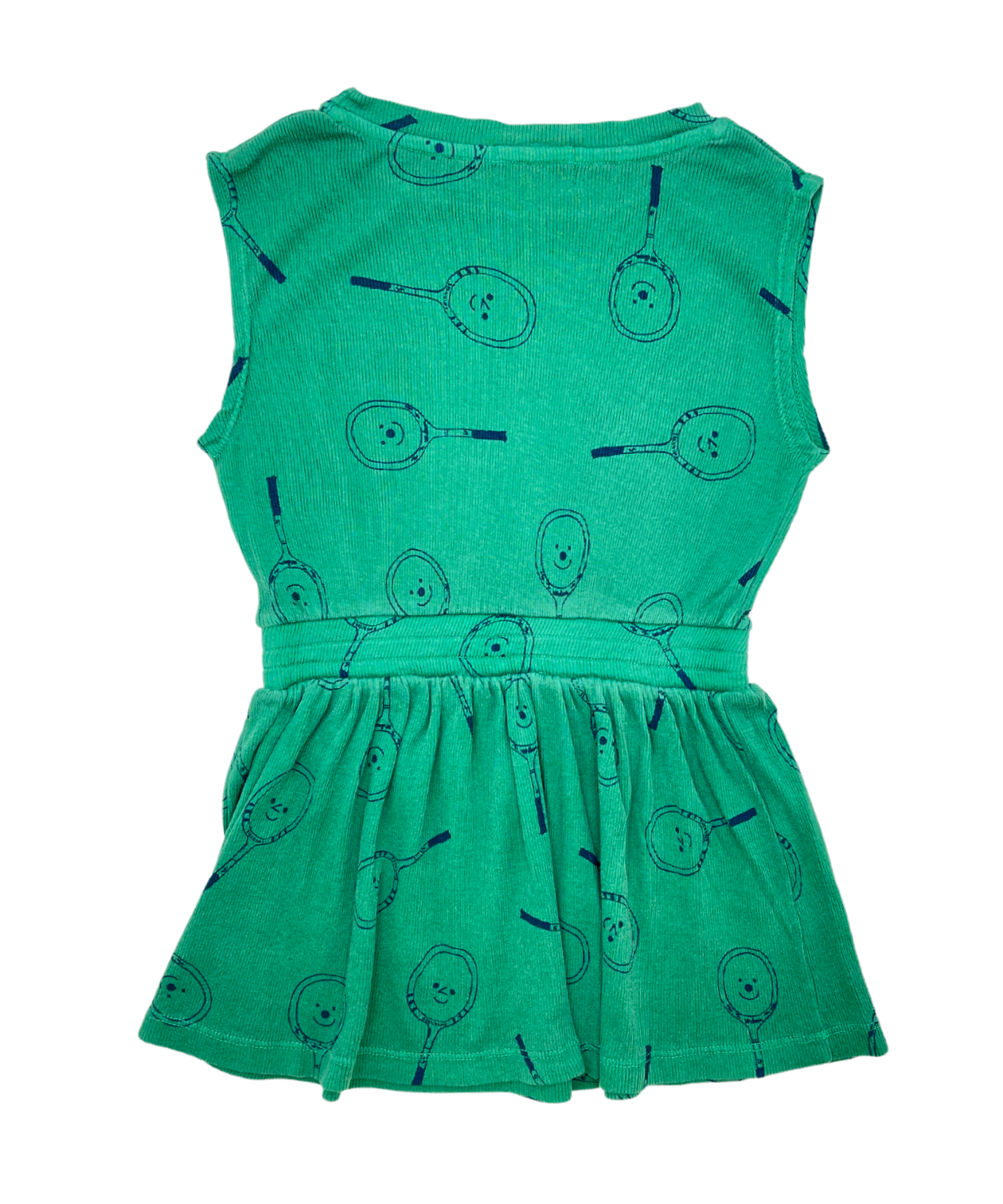 BOBO CHOSES - Robe verte tenis en coton bio - 2/3 ans