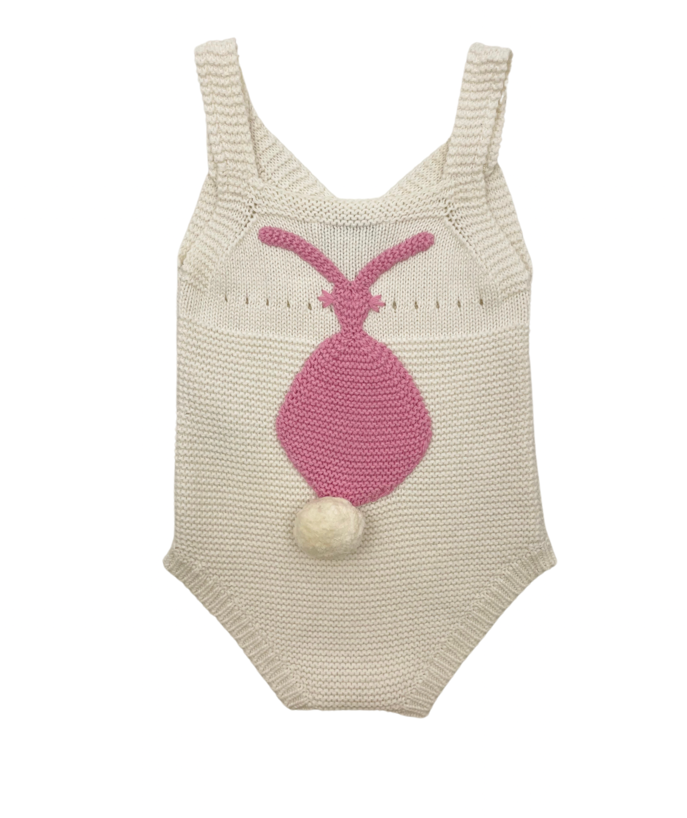 STELLA MCCARTNEY - Body en maille lapin rose - 1 an