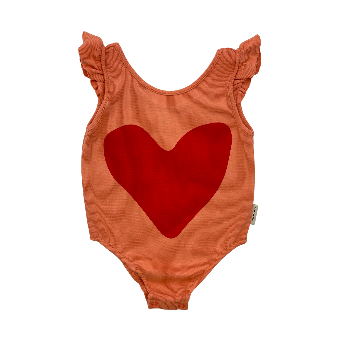 PIUPIUCHICK - Body coeur orange - 6 ans