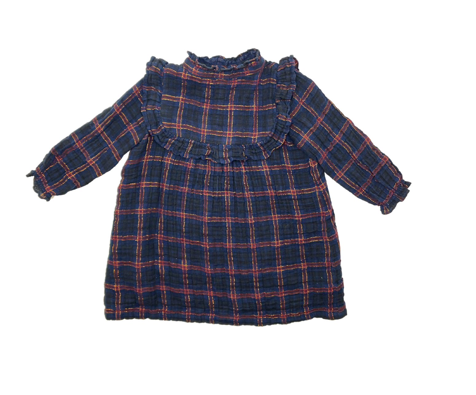 BONTON - Kariertes Kleid - 3 Jahre alt