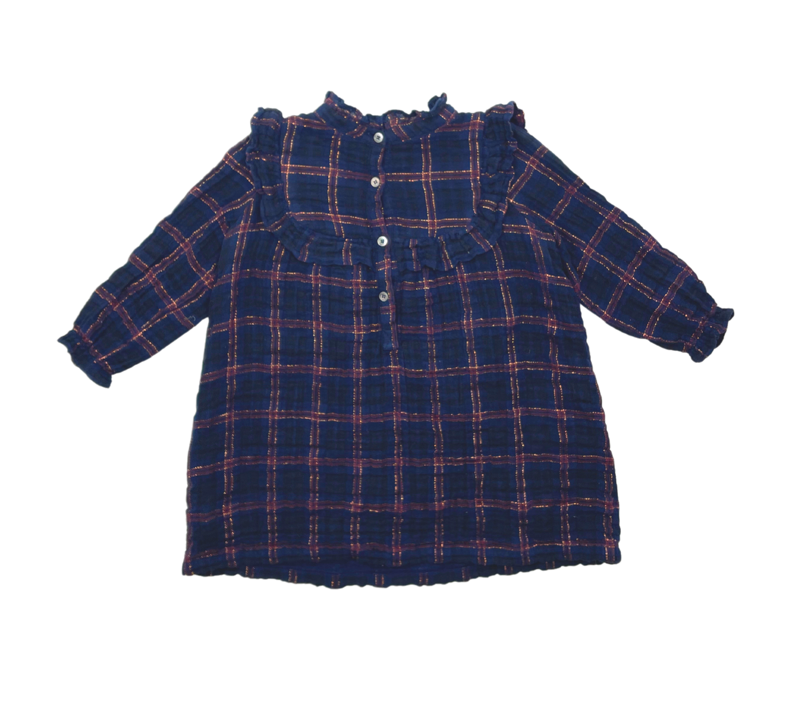 BONTON - Kariertes Kleid - 3 Jahre alt