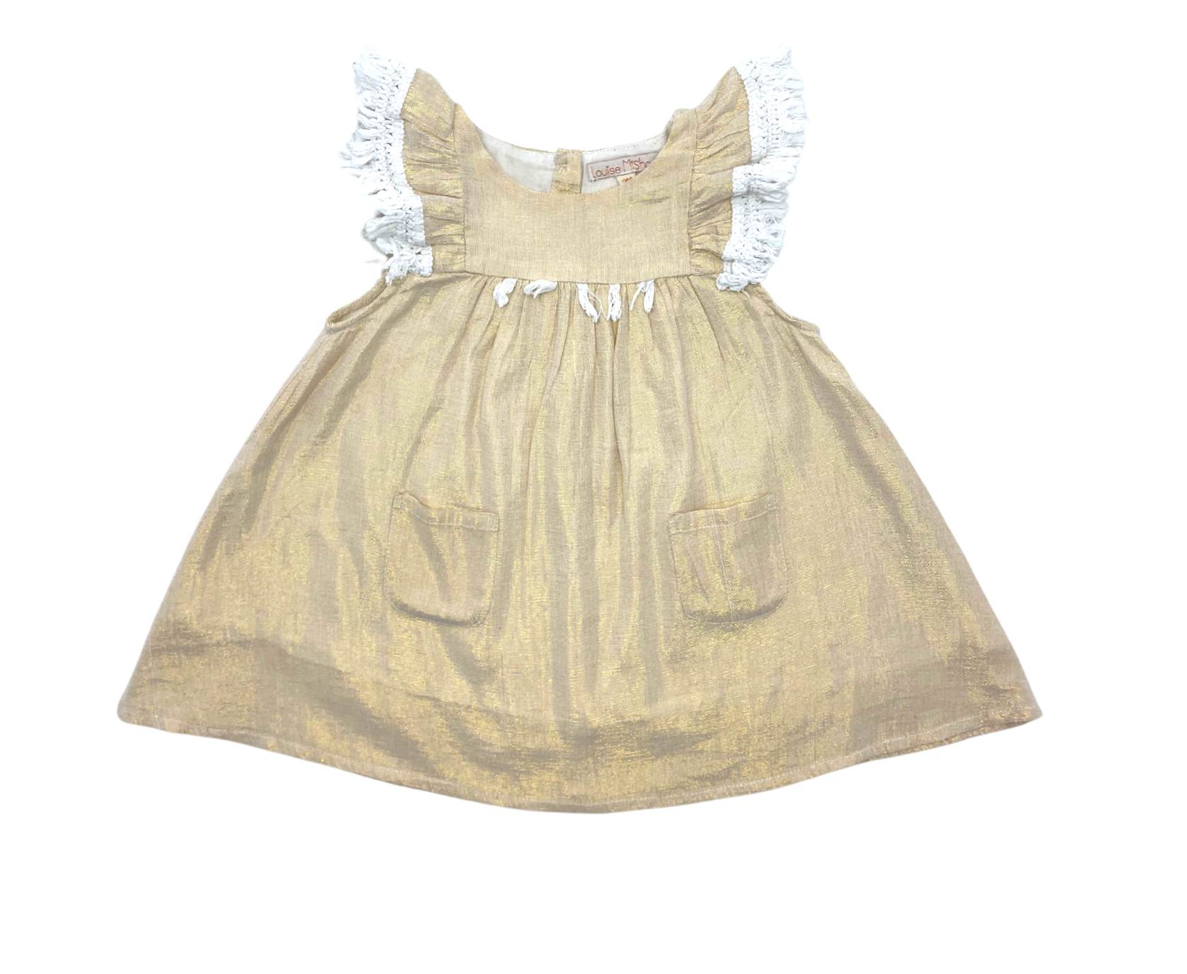 LOUISE MISHA - Goldenes Kleid - 2 Jahre alt