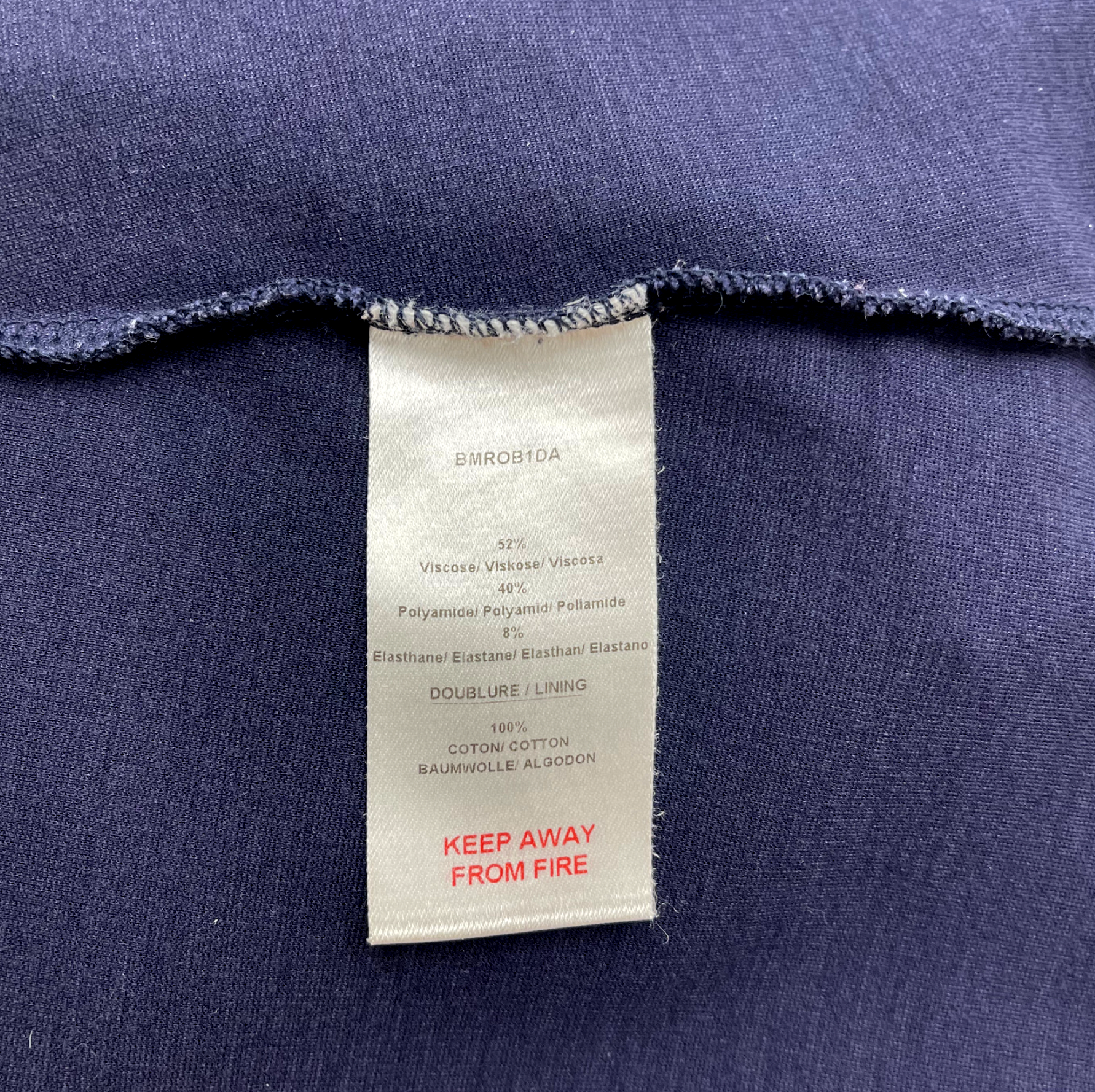 BABY DIOR - Navy blue dress - 3 months