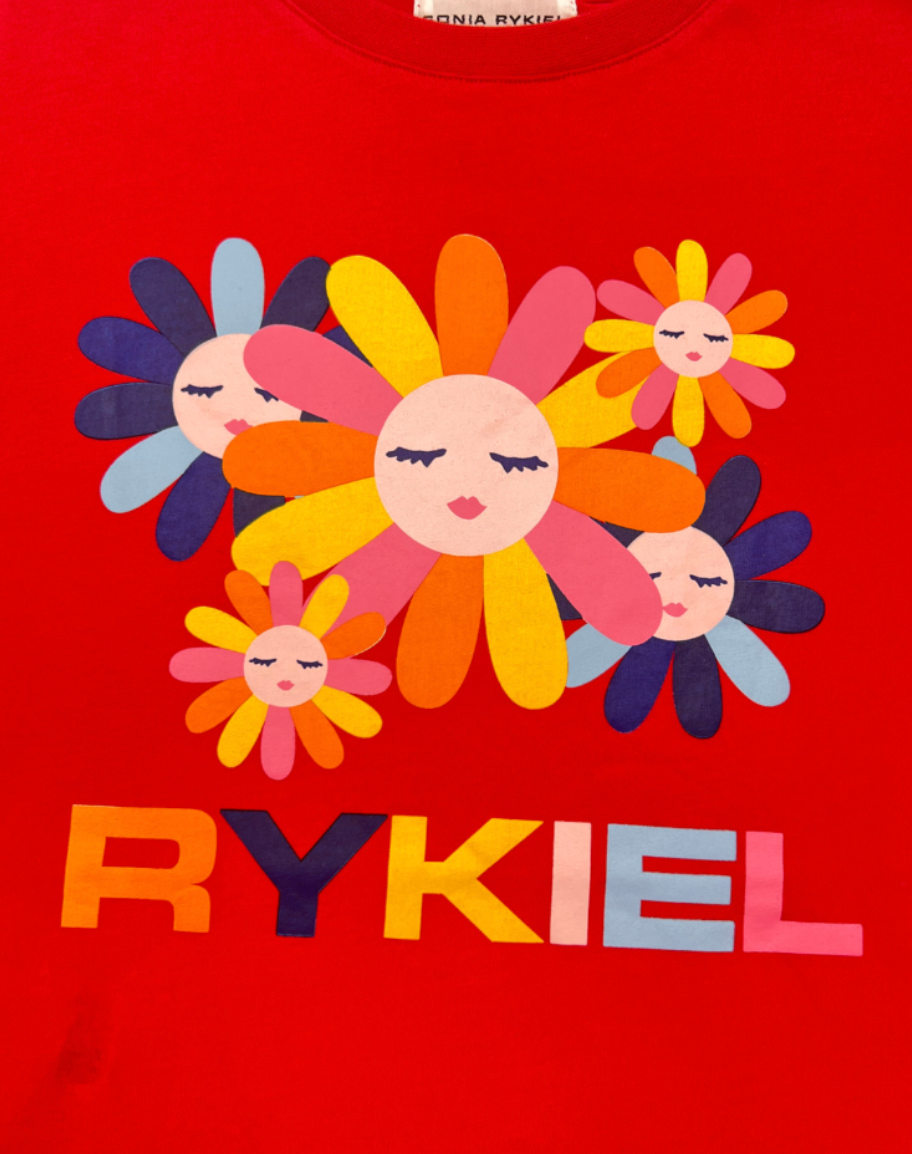 SONIA RYKIEL - T-Shirt-Kleid mit Blumenmuster - 8 Jahre alt