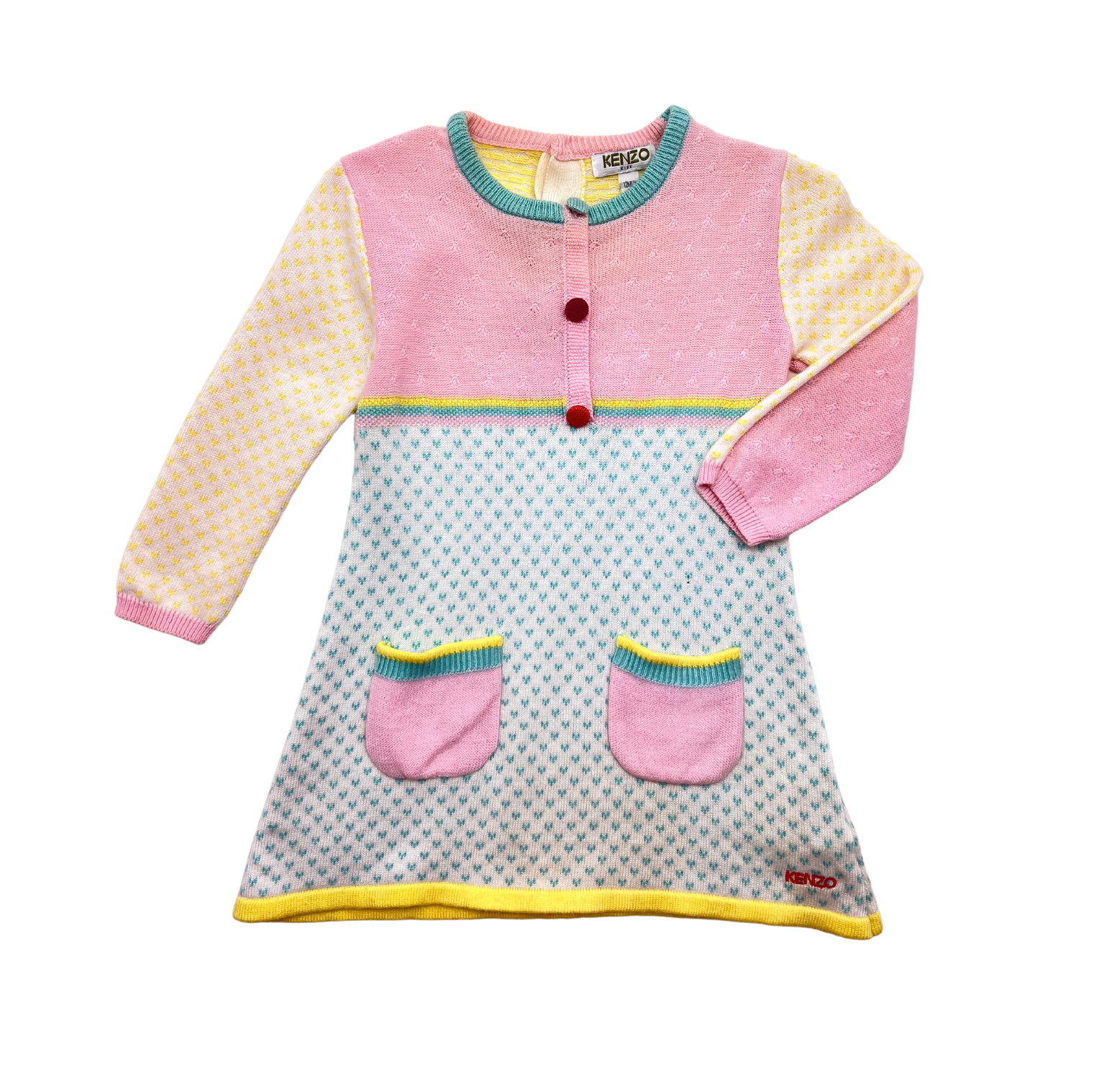 KENZO - Robe multicolore - 1 an