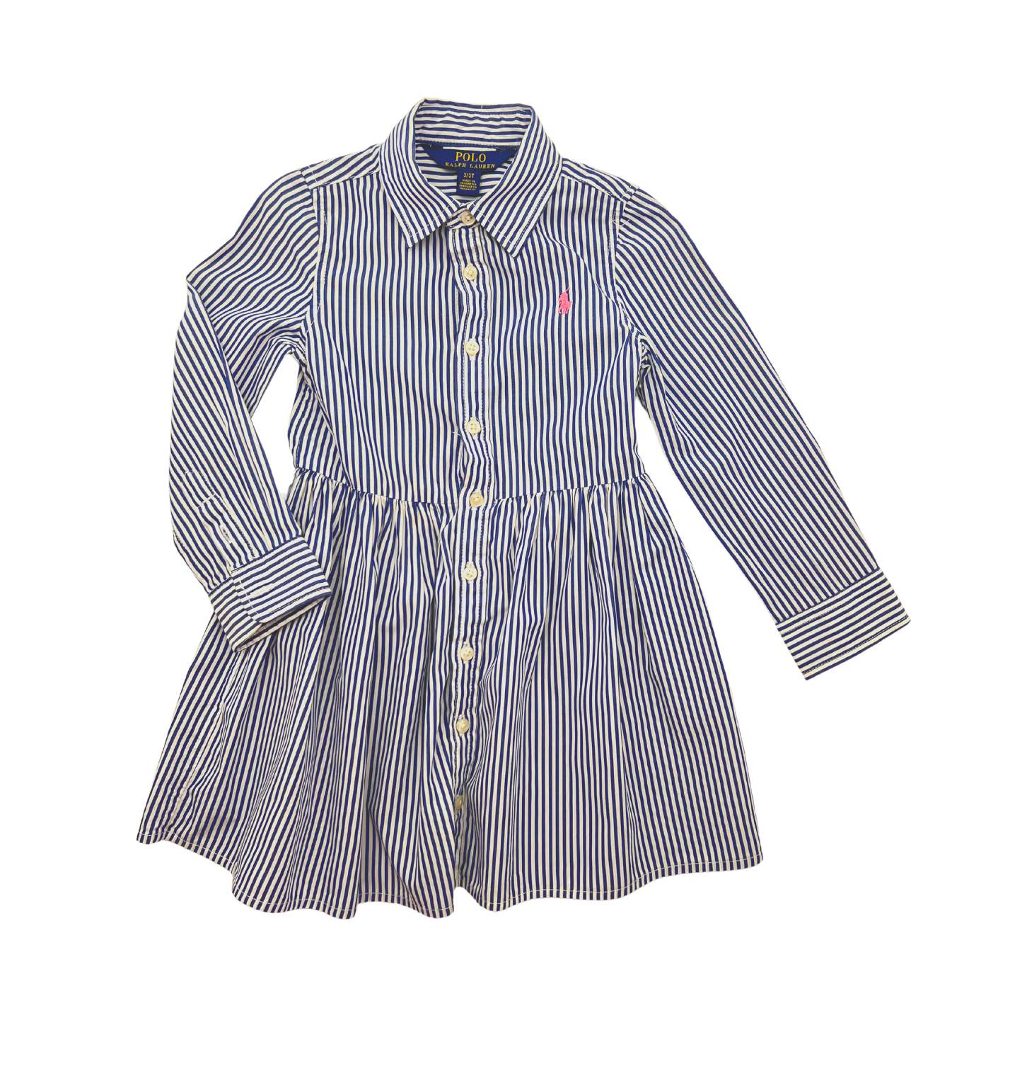 RALPH LAUREN - Striped dress - 3 years old