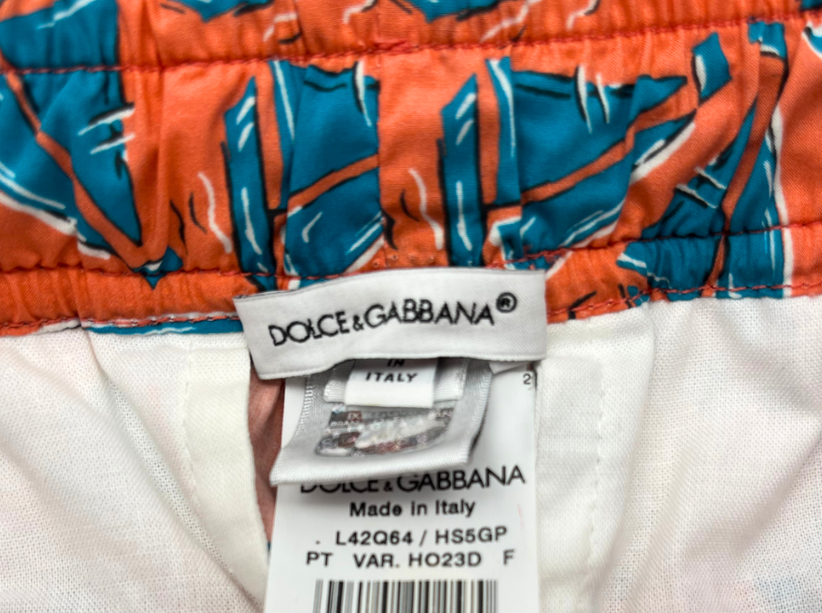 DOLCE & GABBANA - Swimsuit with sailboat motifs - 3 years old