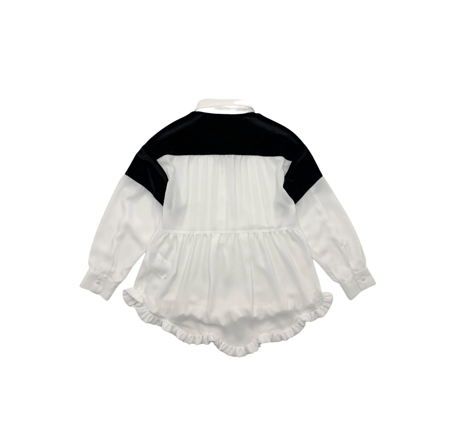 PHILOSOPHY DI LORENZO SERAFINI - Black & white ruffled blouse - 6 years