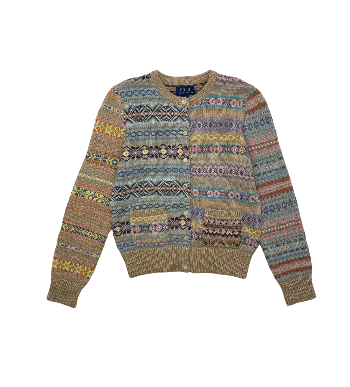 RALPH LAUREN - Gemusterte Strickjacke - 8/10 Jahre