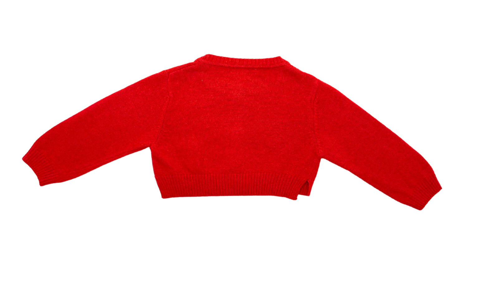 LE BABE - Red cardigan with hearts - 6 months