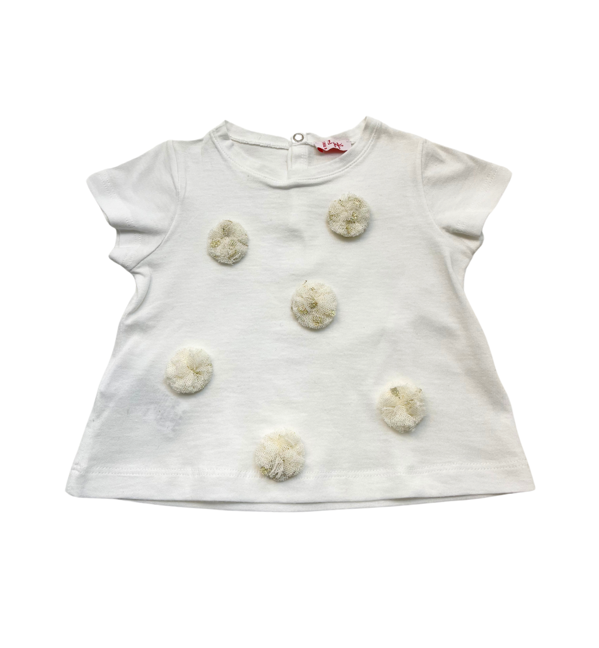 IL GUFO - Pompom T-shirt - 9 months