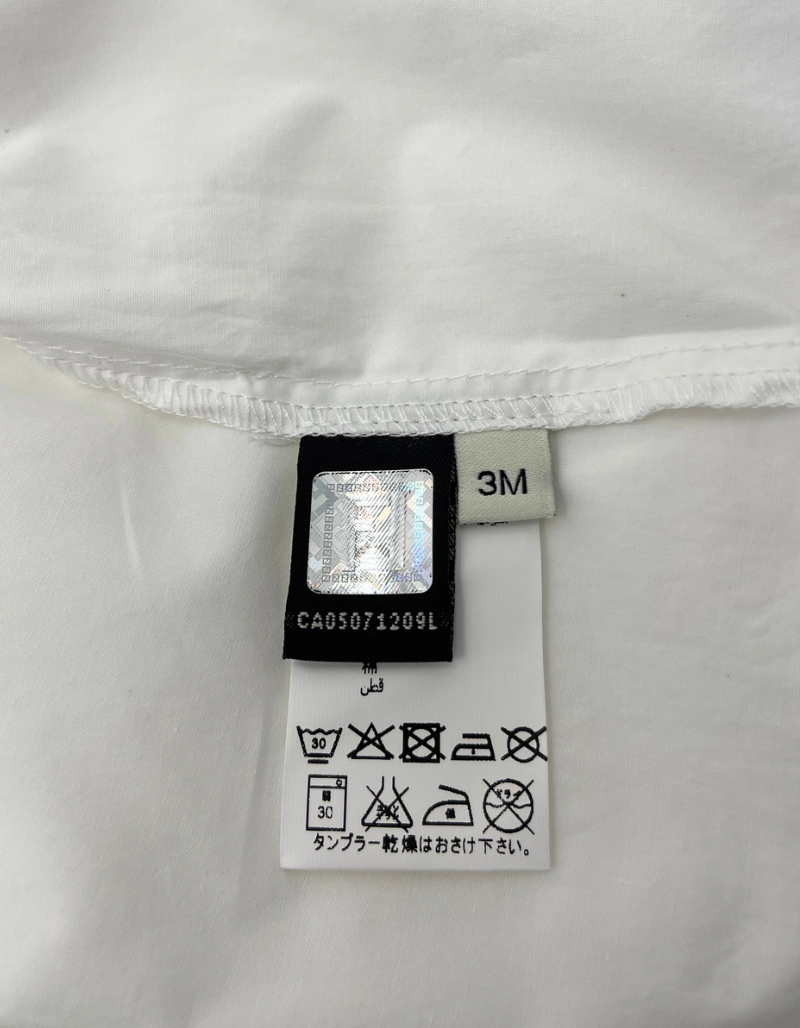 FENDI - Weiße Shorts mit rosa Stickerei und Logo - 3 Monate