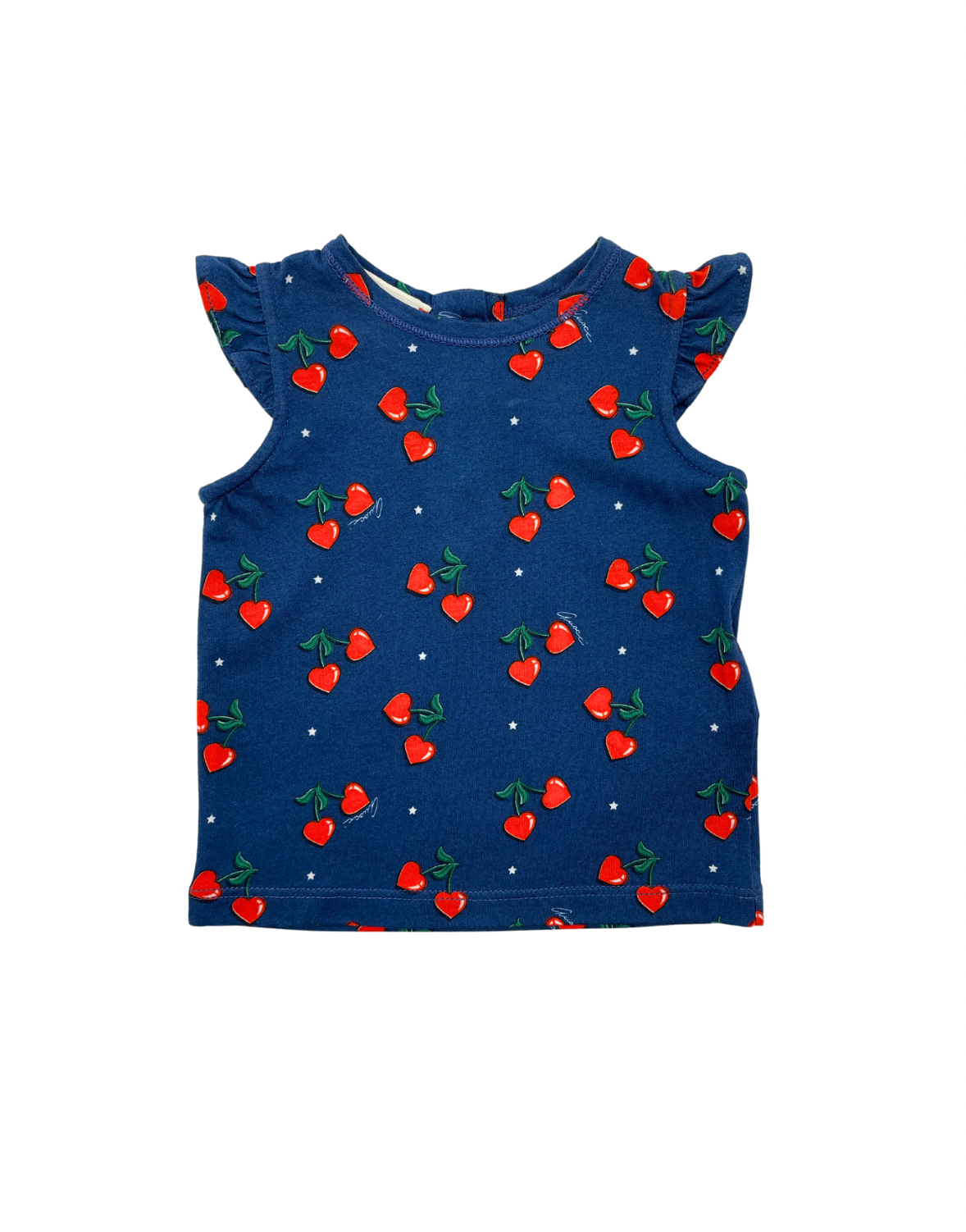 GUCCI - Blouse cerises coeurs - 3 mois
