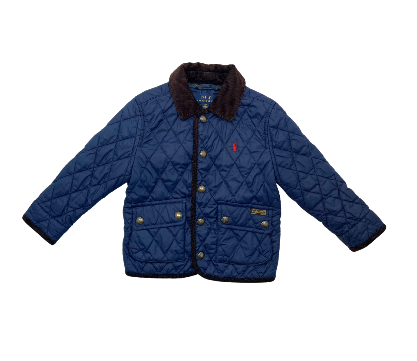 RALPH LAUREN - Navy quilted jacket - 2 years