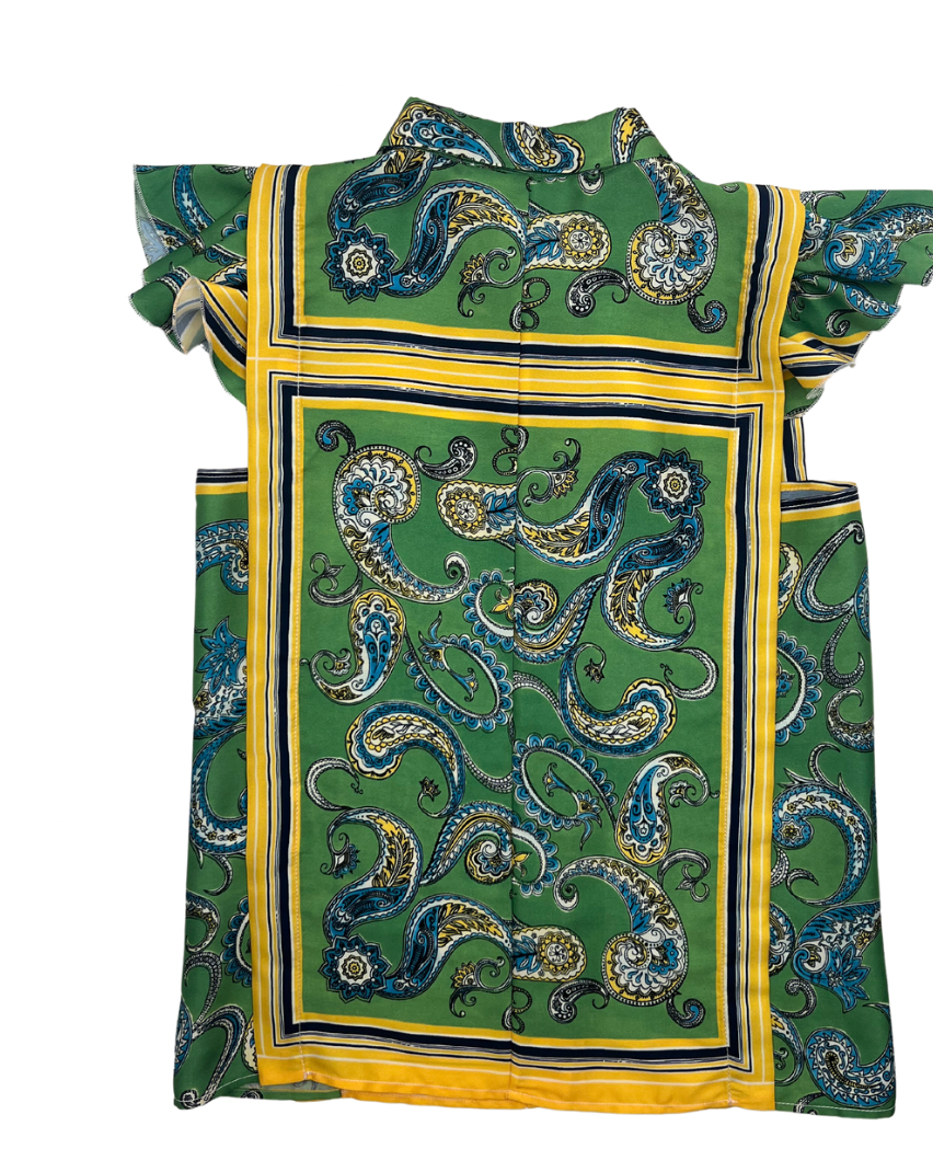 PHILOSOPHY DI LORENZO SERAFINI - Grünes und gelbes Hosen- und Blusenset - 10/12 Jahre
