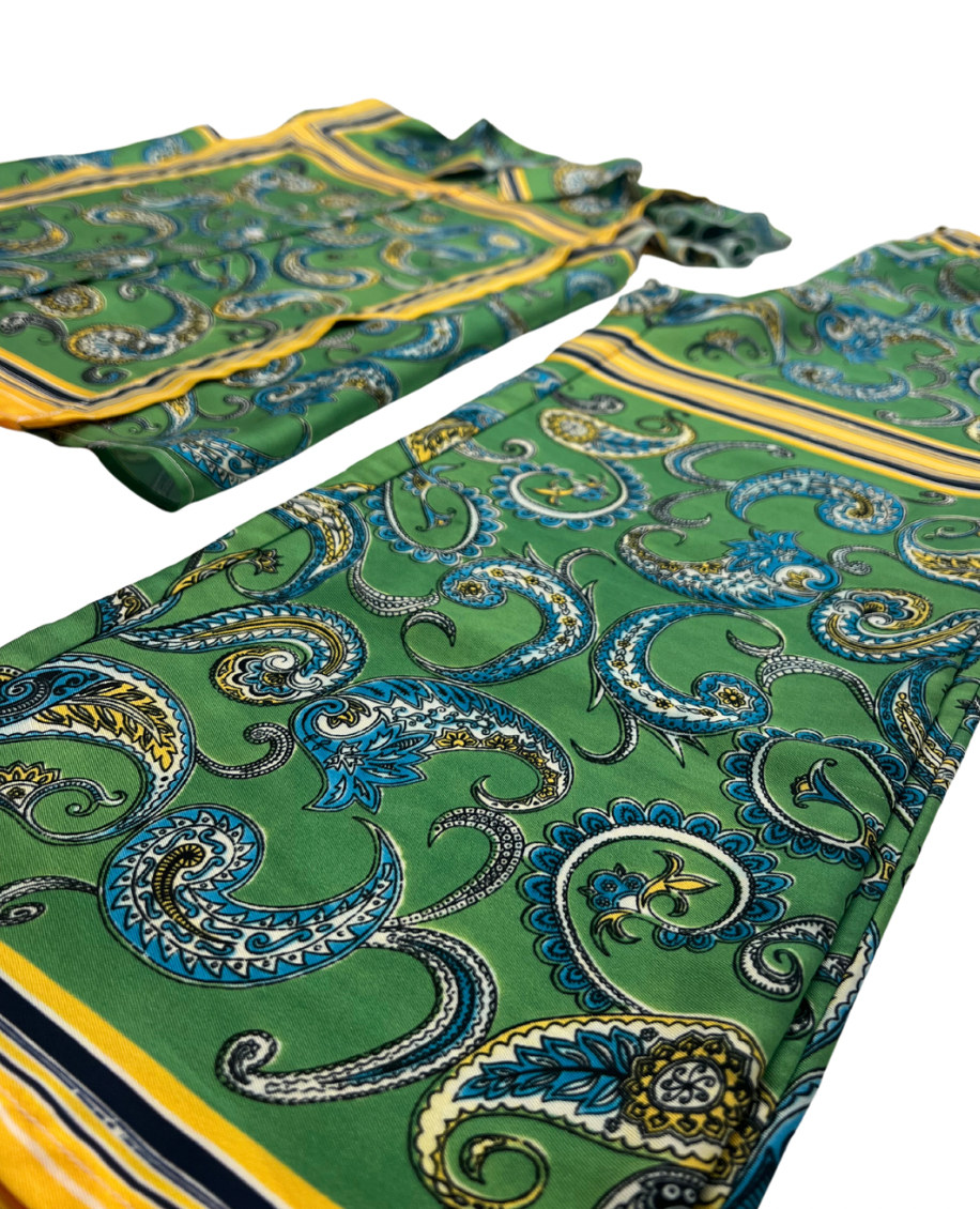 PHILOSOPHY DI LORENZO SERAFINI - Grünes und gelbes Hosen- und Blusenset - 10/12 Jahre