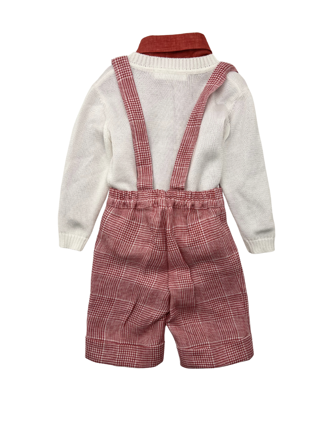 COLORICHIARI - Overalls, shirt, sweater & bow tie set - 12/18 months