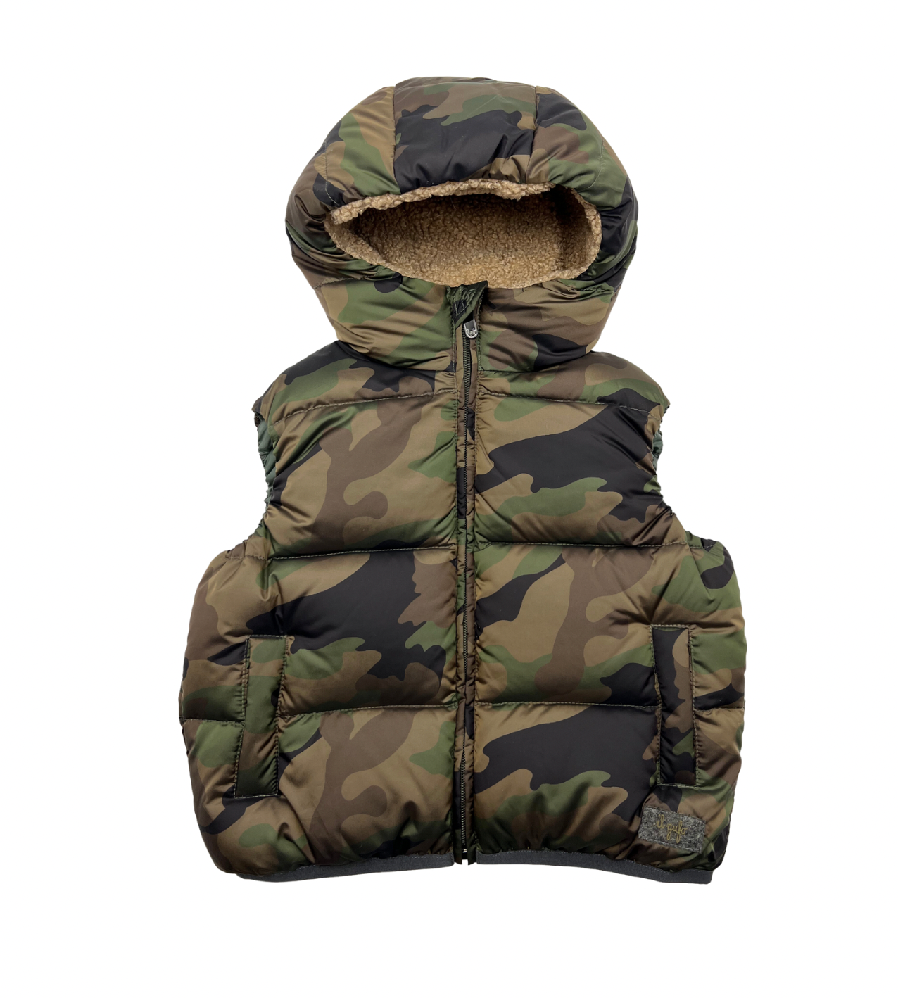 IL GUFO - Doudoune sans manches camouflage - 2 ans