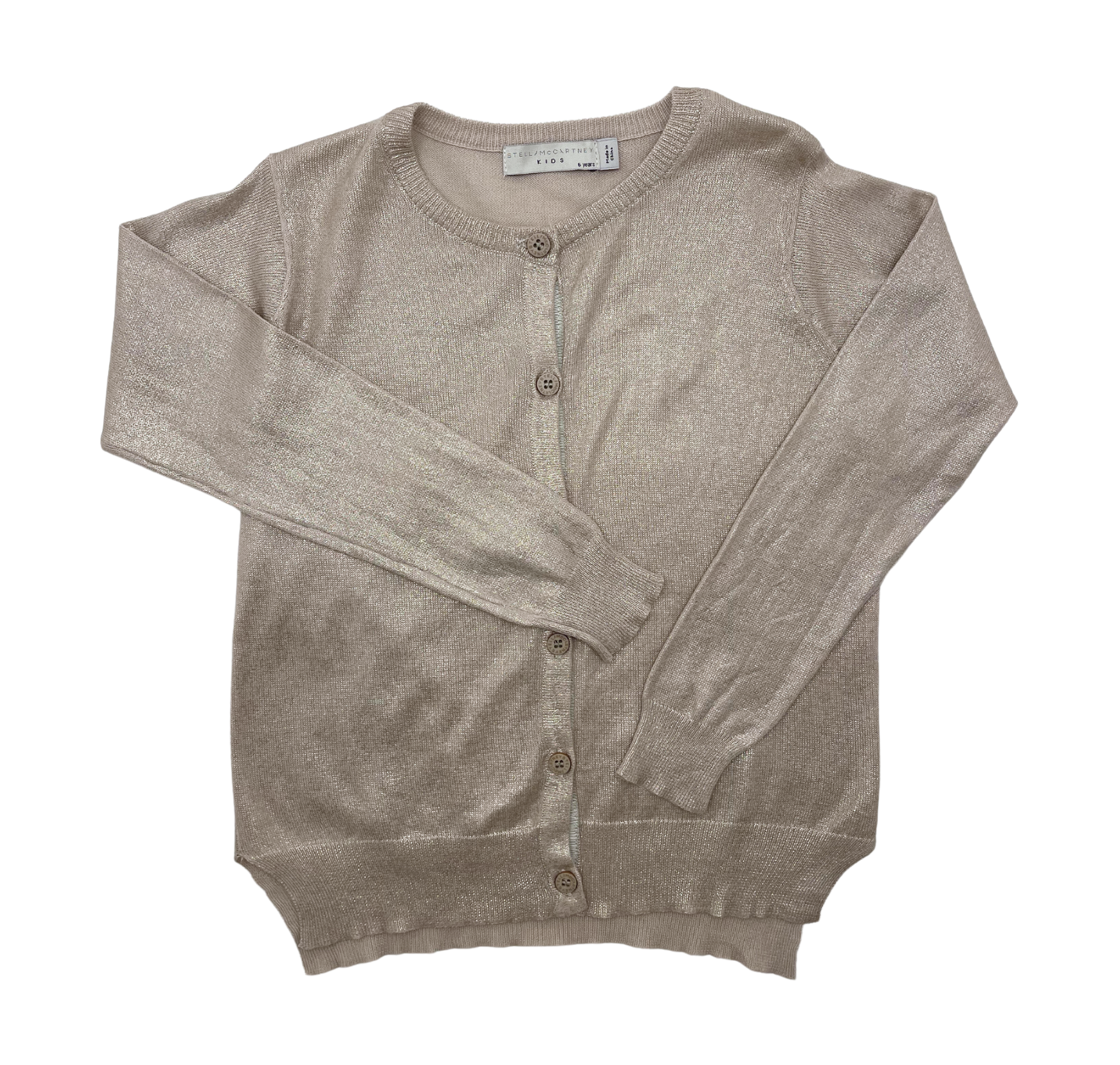 STELLA MCCARTNEY - Gold cardigan - 6 years old