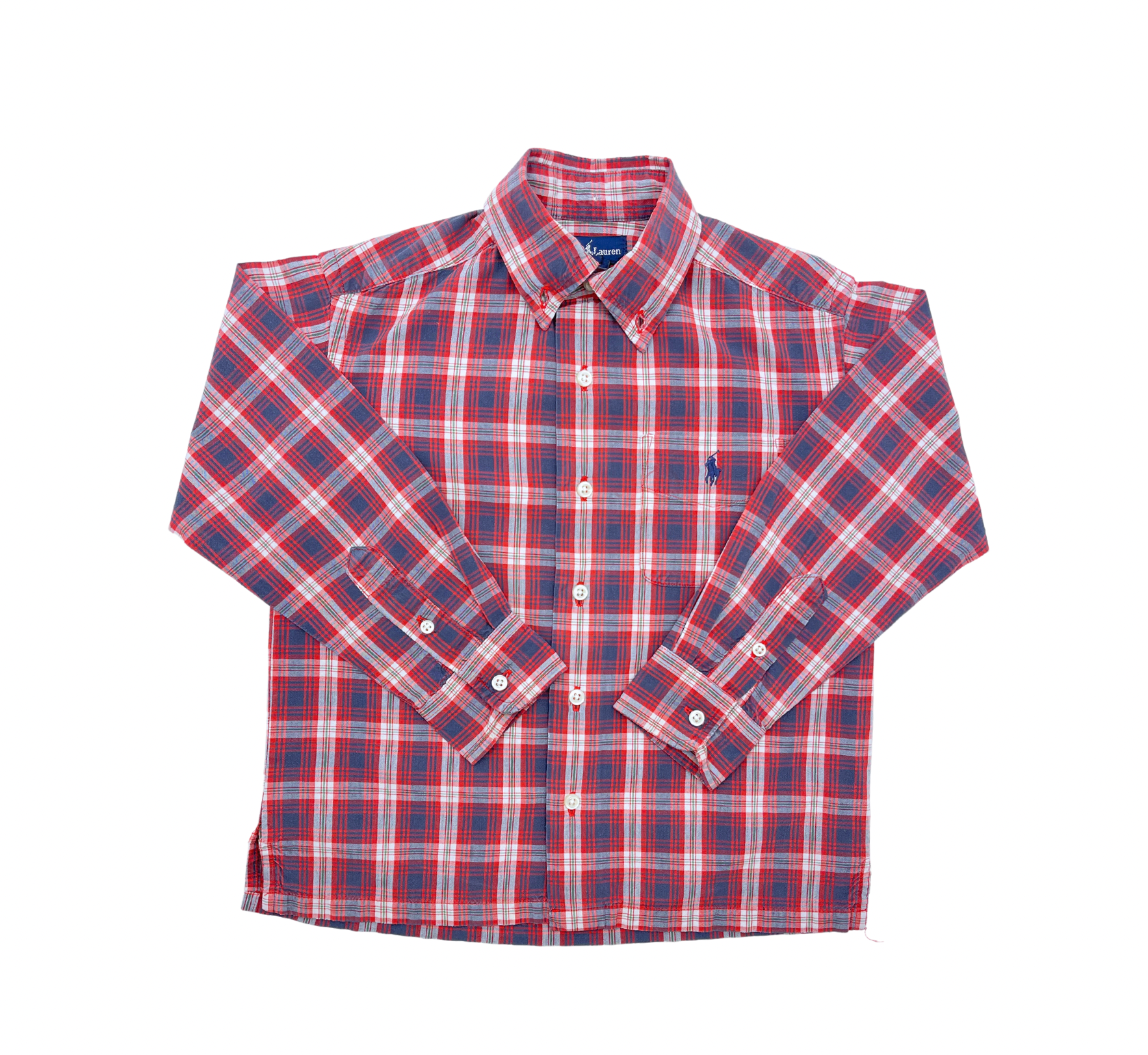 RALPH LAUREN - Rotes Hemd - 4 Jahre alt