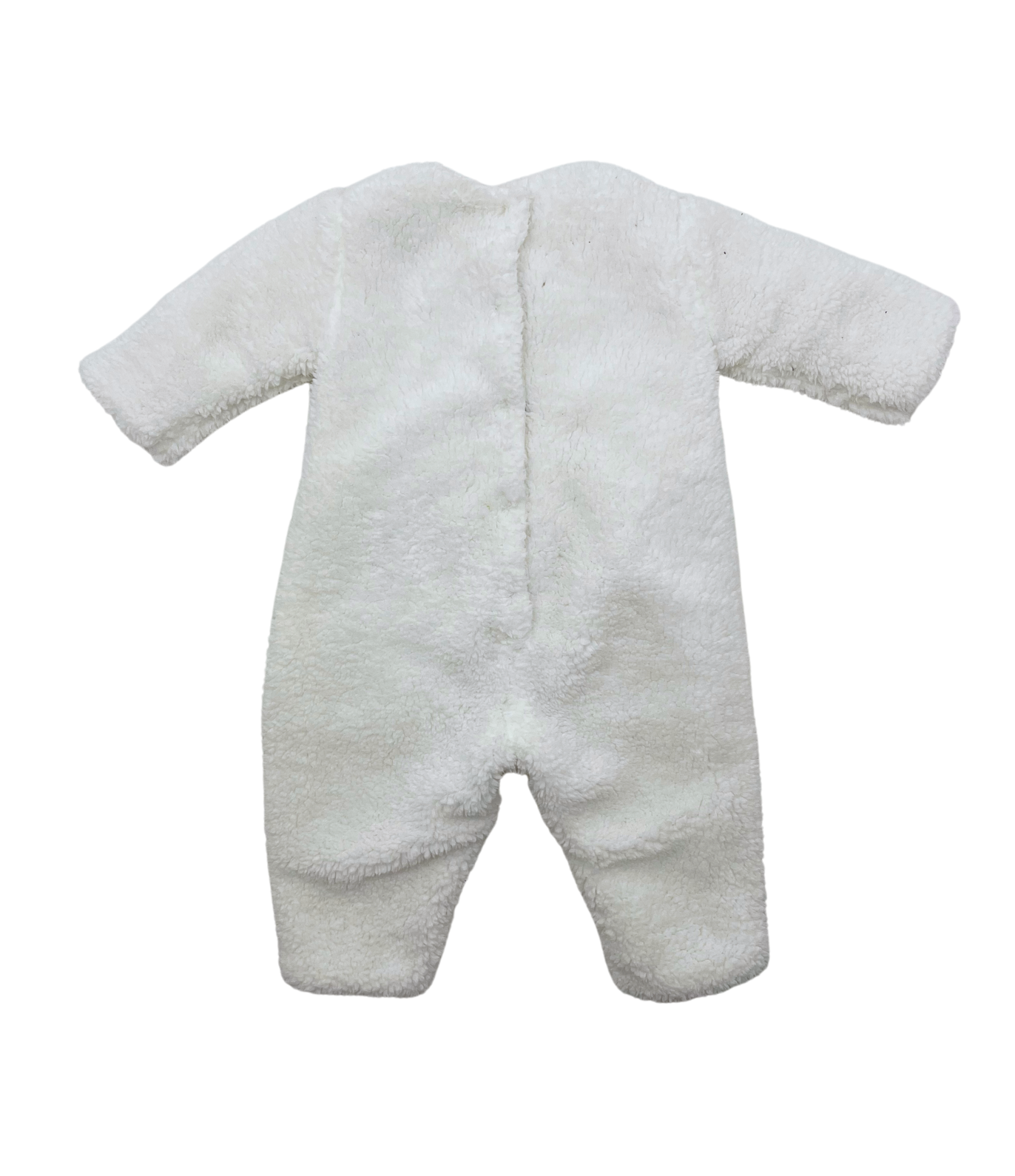 KENZO - Combinaison fausse fourrure blanche - 6 mois