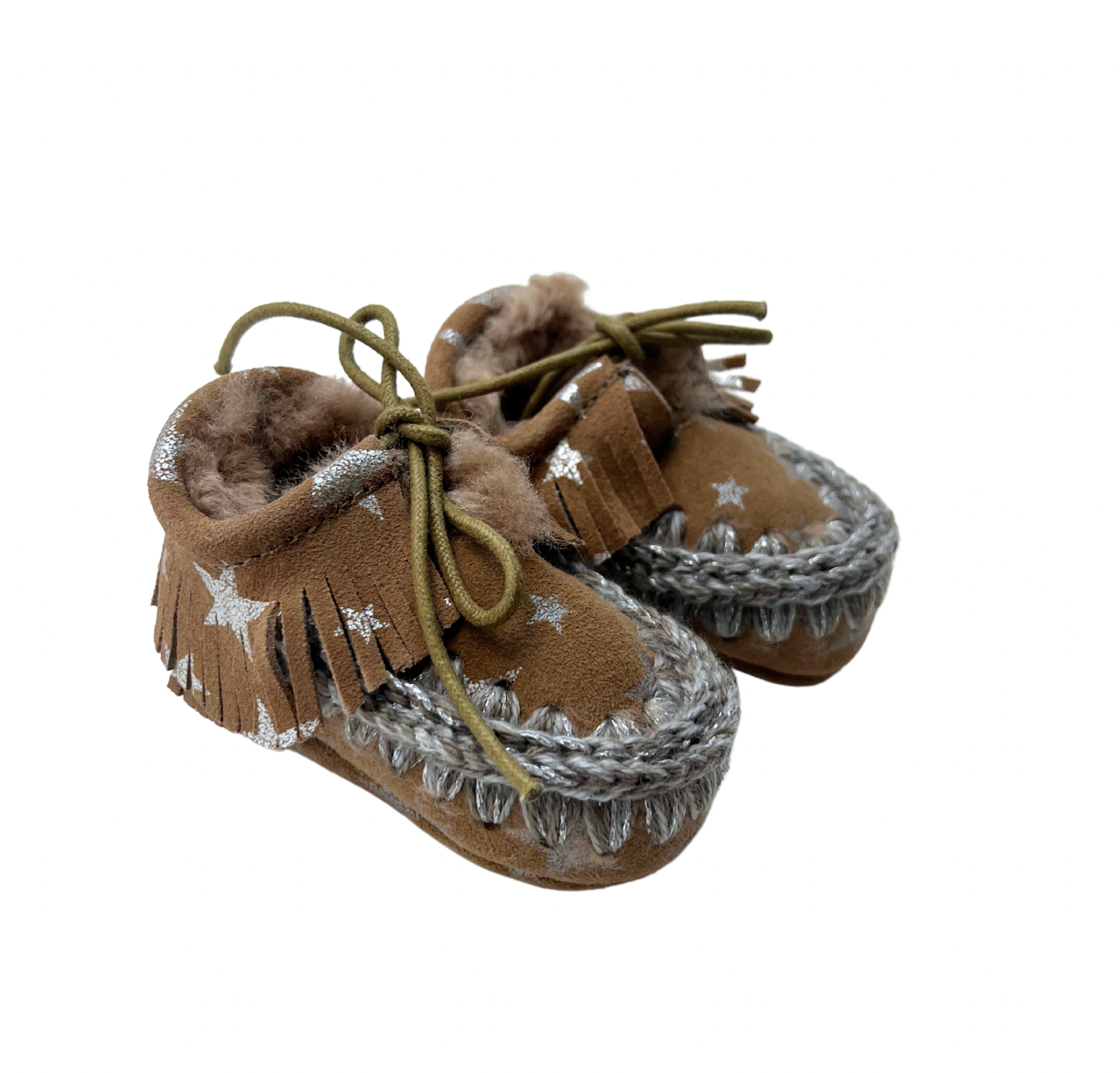 Mou - Fringed fur shoes - 3 months