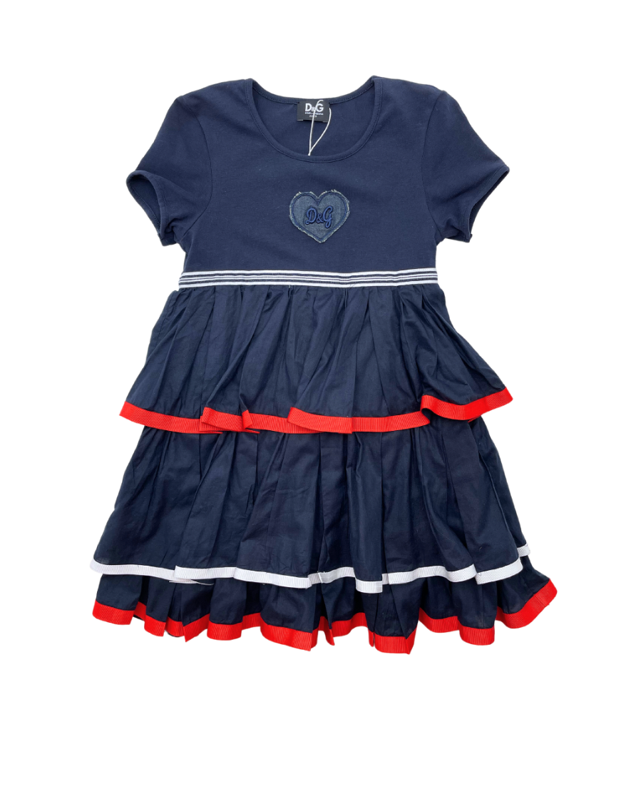 DOLCE & GABBANA - Robe marine - 6 ans