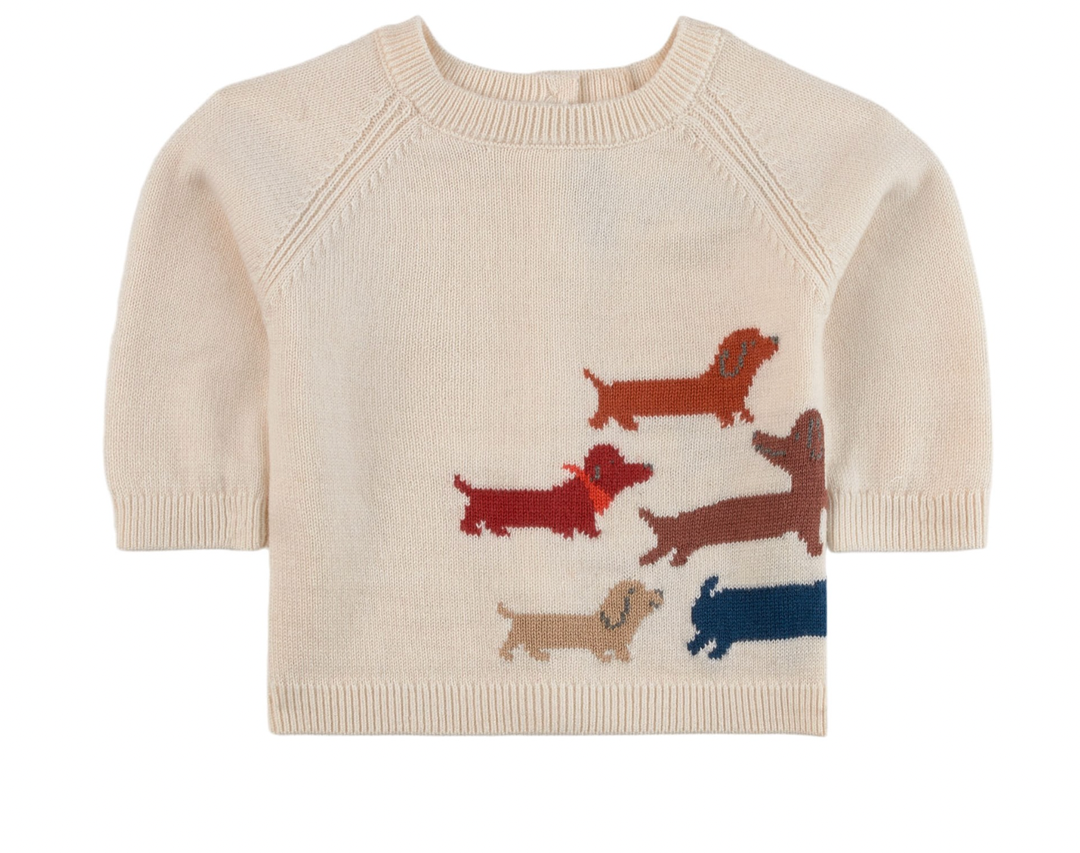 JACADI - Pull crème teckels - 6 mois