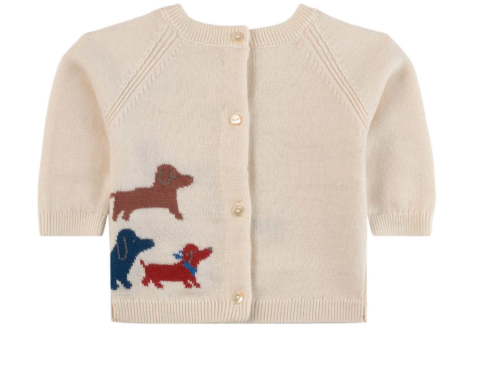 JACADI - Pull crème teckels - 6 mois