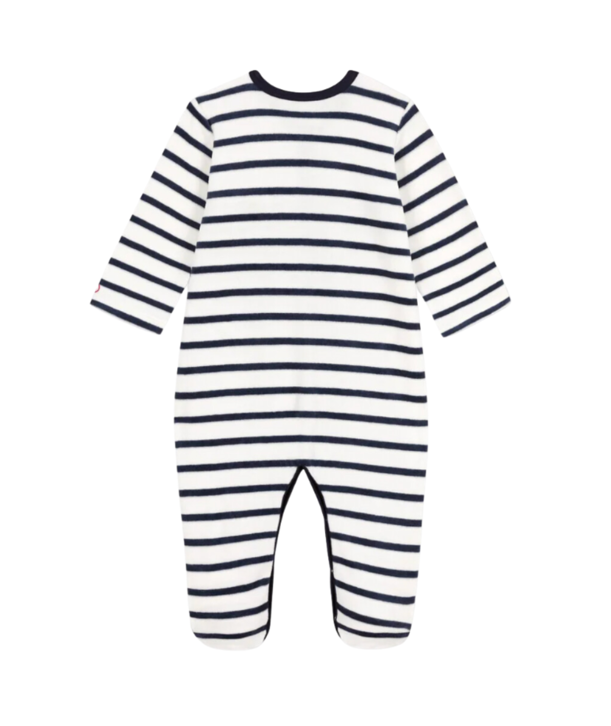 PETIT BATEAU - Blue & white striped pajamas - 3 months