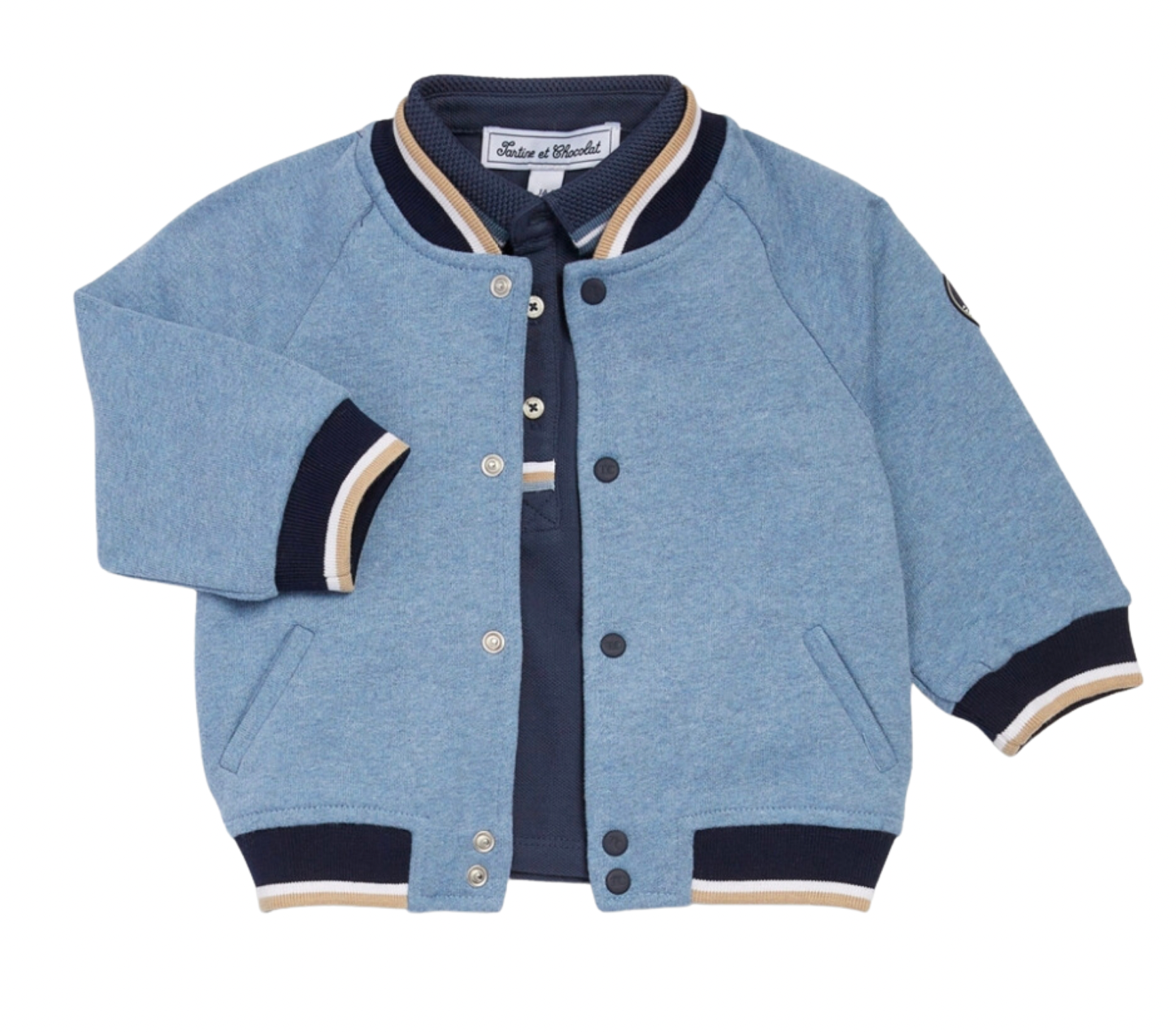 TARTINE & CHOCOLAT - Blaue Bomberjacke - 18 Monate