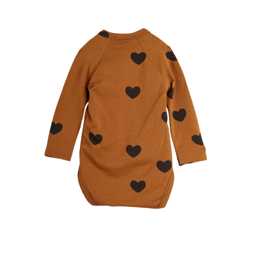 MINI RODINI - Ensemble body, leggings & bonnet coeur - 1/4 mois