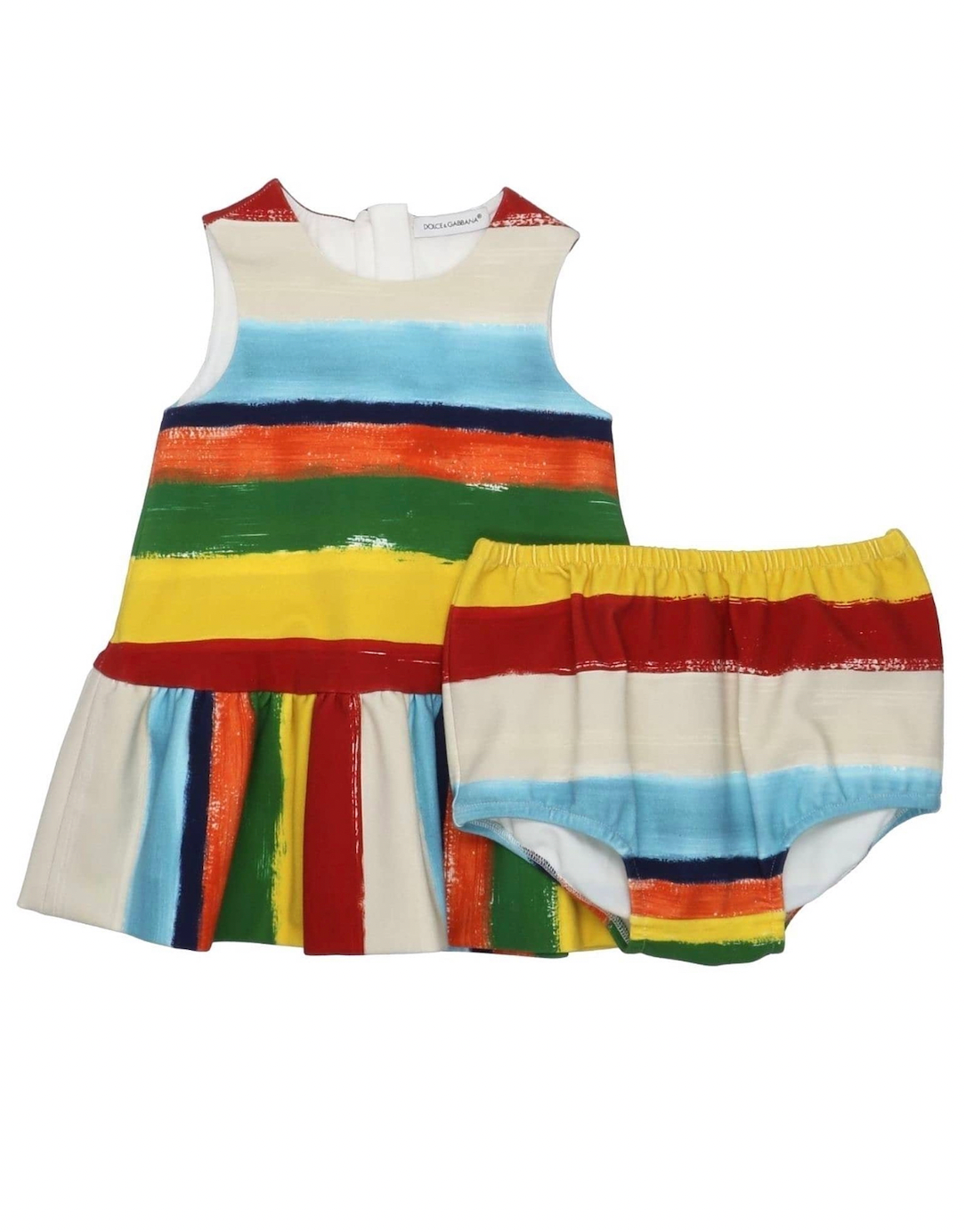 DOLCE & GABBANA - Ensemble robe et bloomer peinture - 9/12 mois