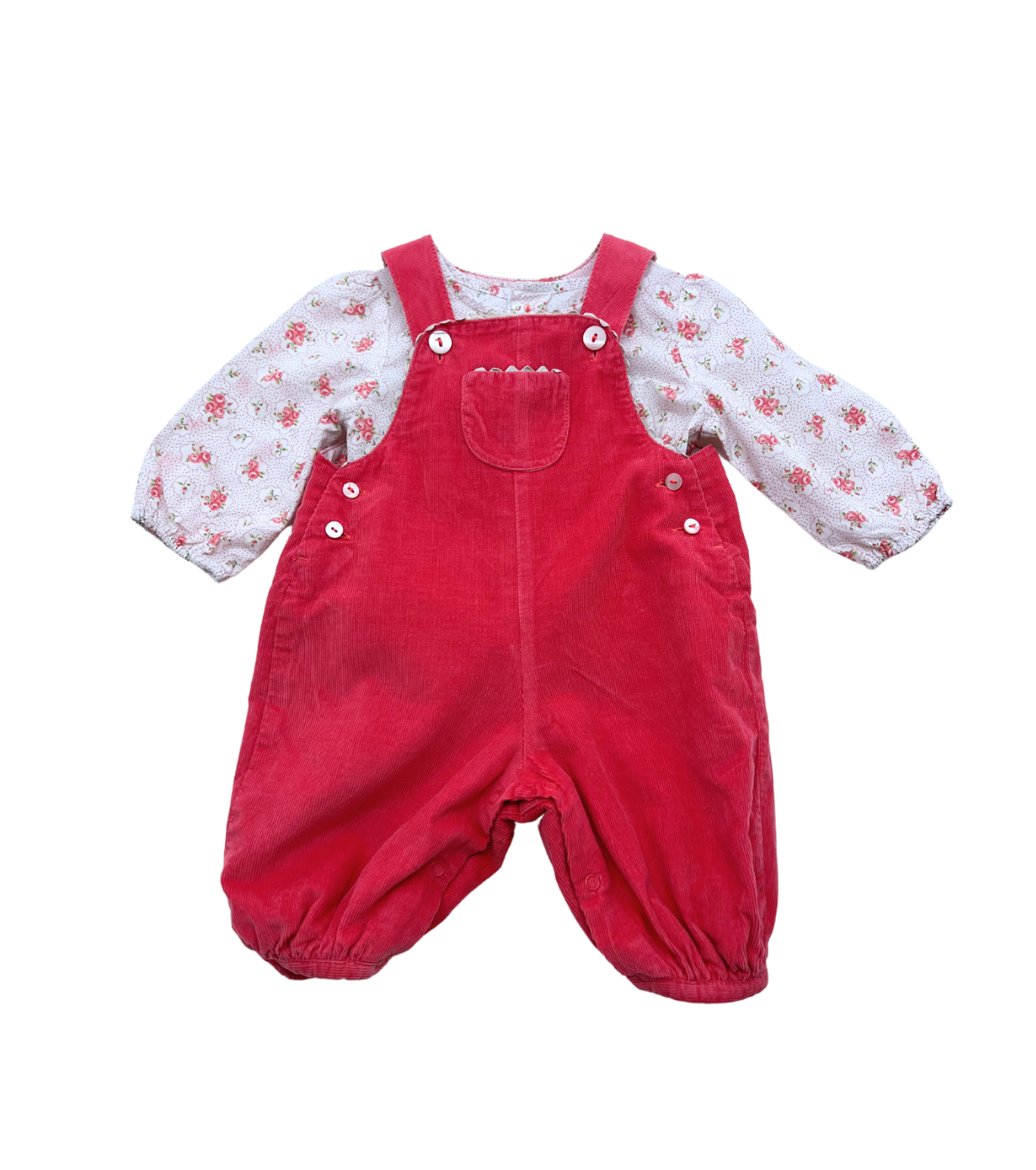 JACADI - Ensemble blouse & salopette - 1 mois