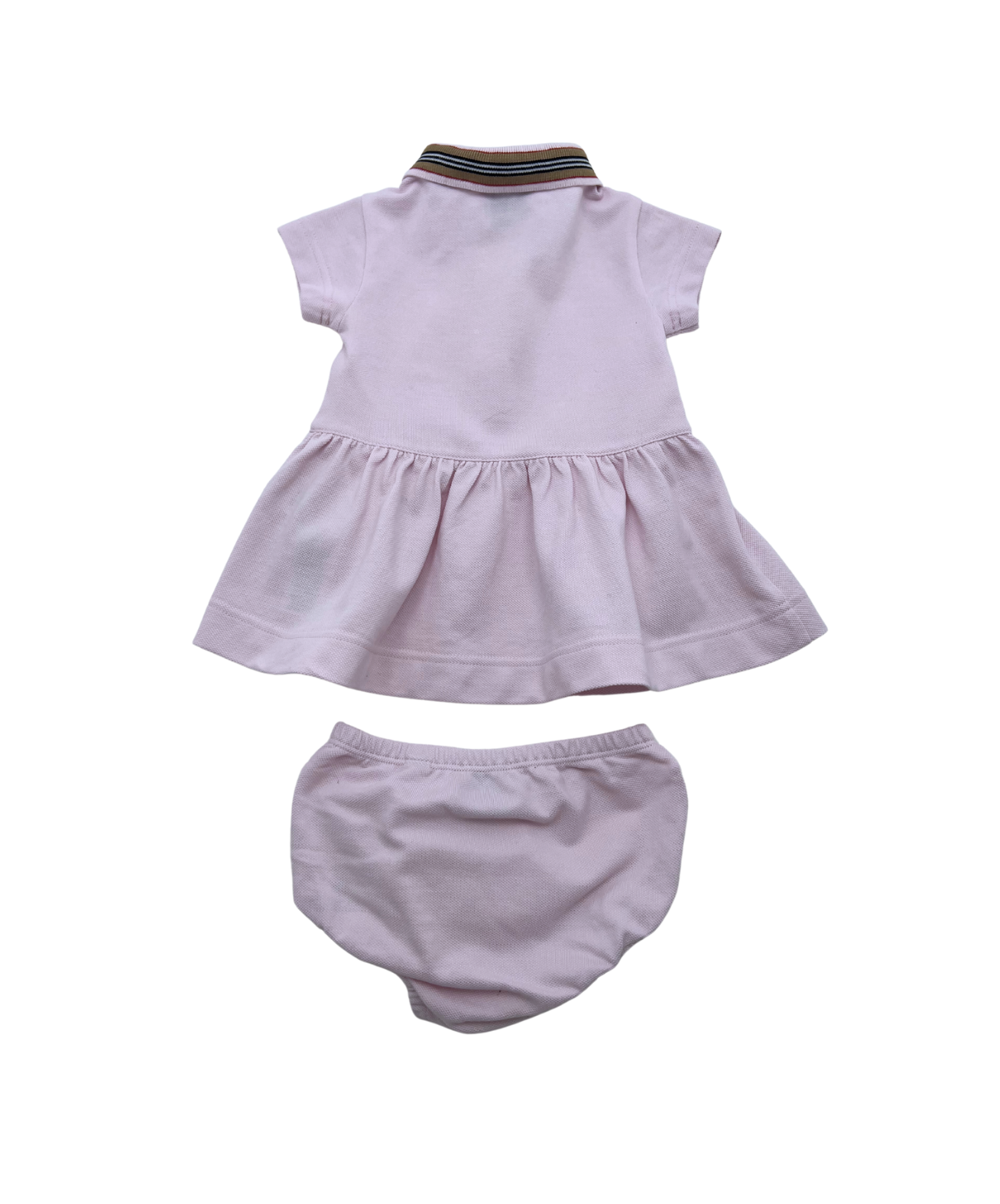 BURBERRY - Robe & bloomer rose - 3 mois