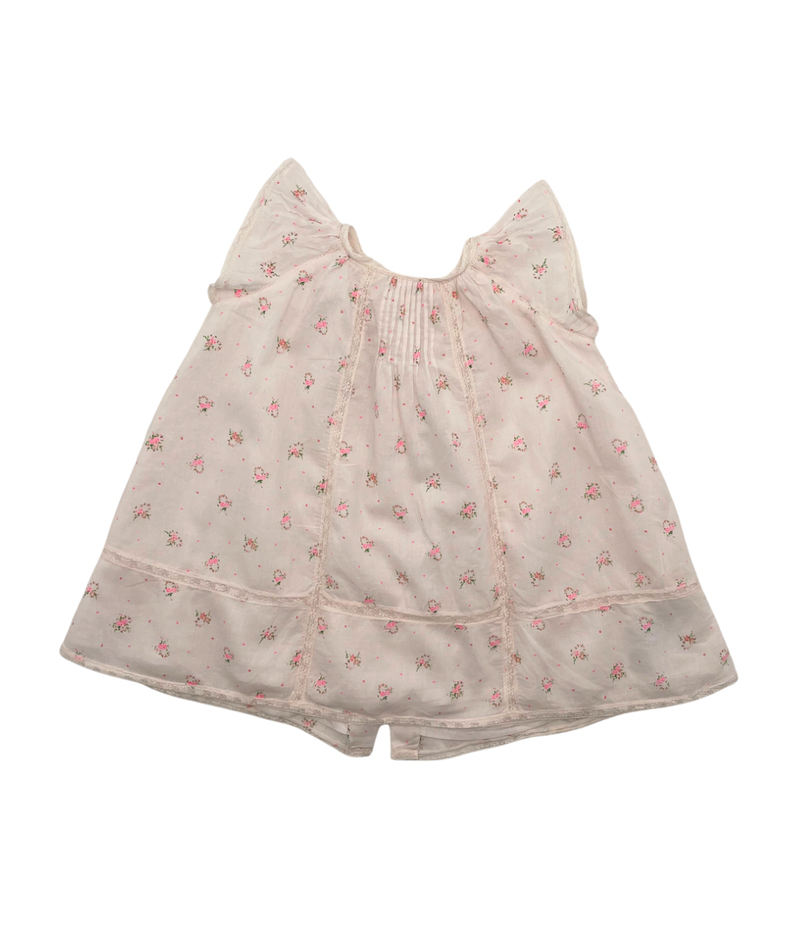 Bonpoint - Rosa Kleid mit Blumen - 6 Monate