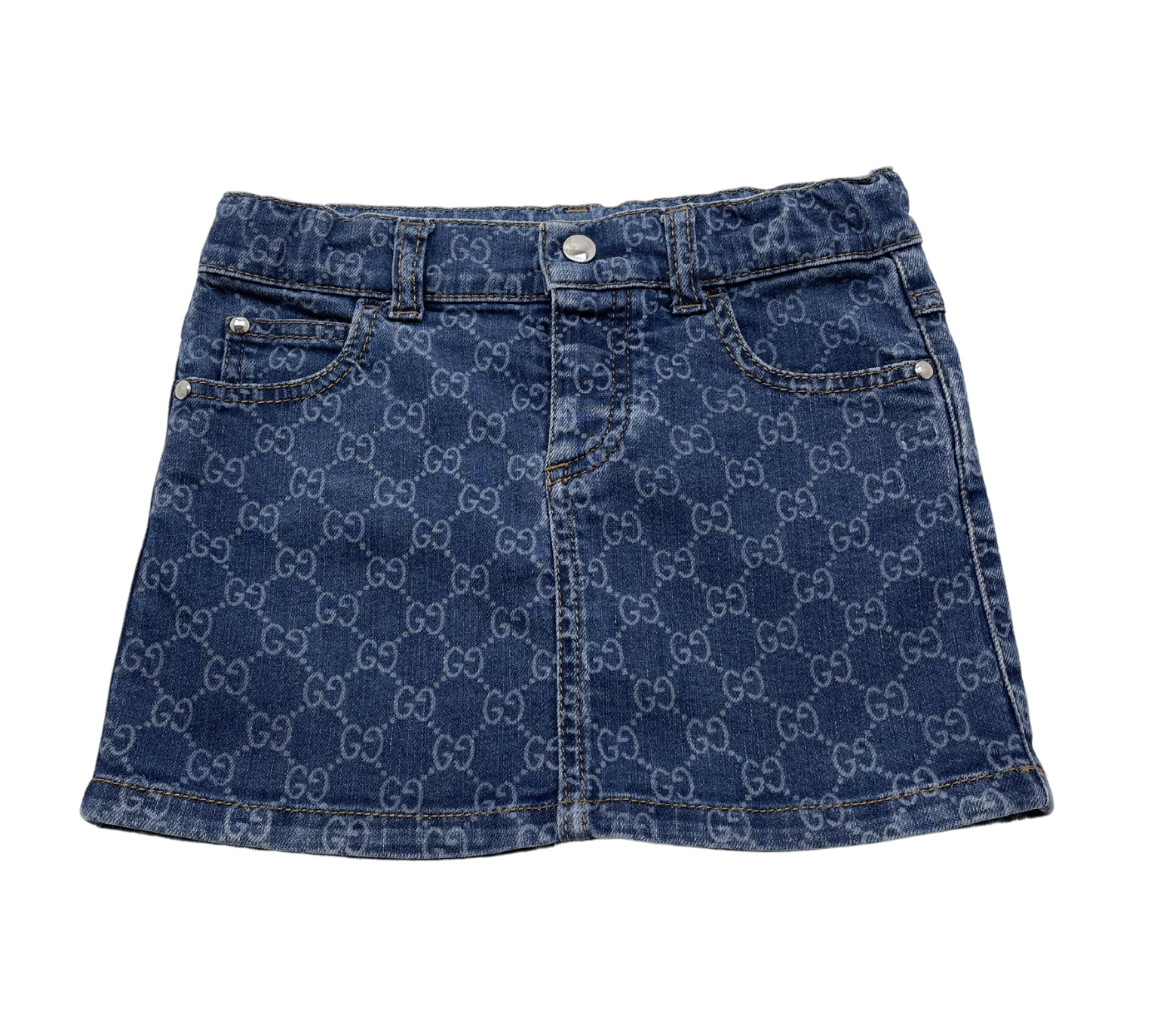 GUCCI - Jupe en jean logo - 5 ans