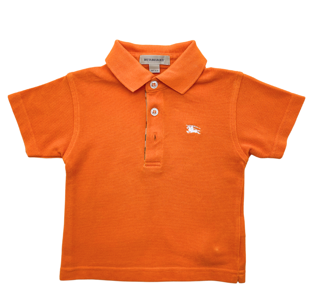 BURBERRY - Polo orange - 9 mois