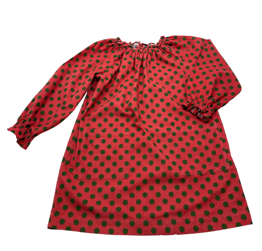 BONTON - Robe à pois en velours - 8 ans