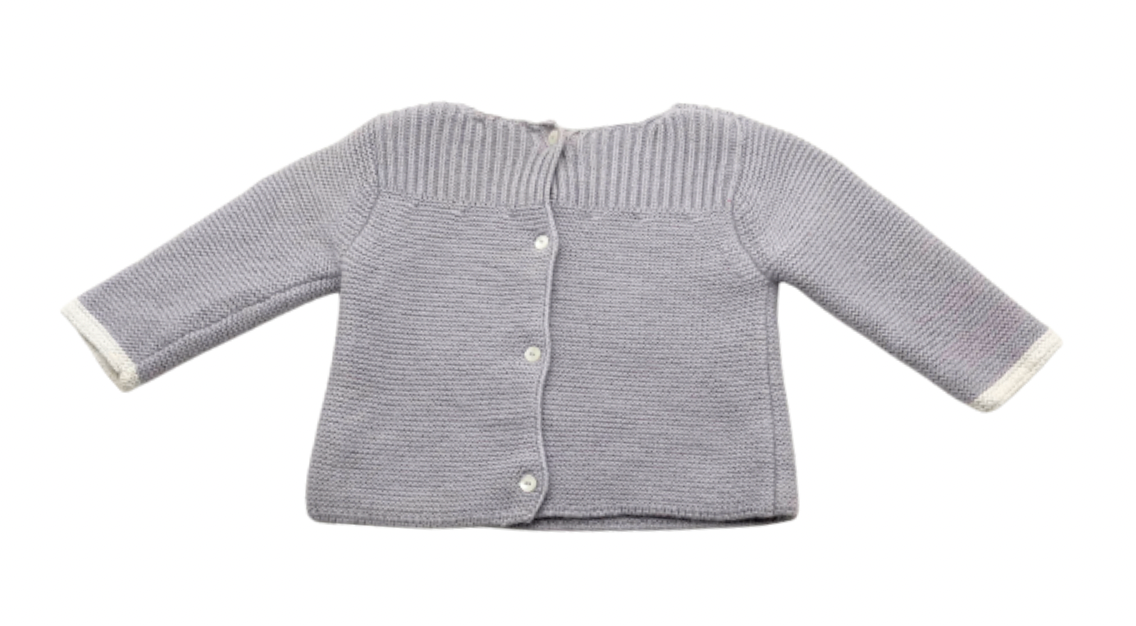 JACADI - Pull beige en laine - 3 mois