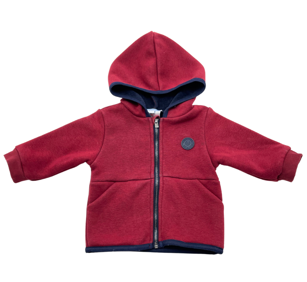 JACADI - Sweat bordeau - 6 mois