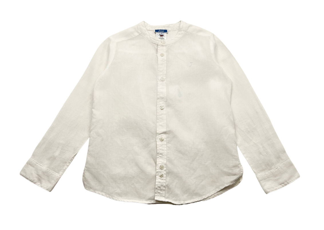 JACADI - Chemise blanche en lin - 8 ans