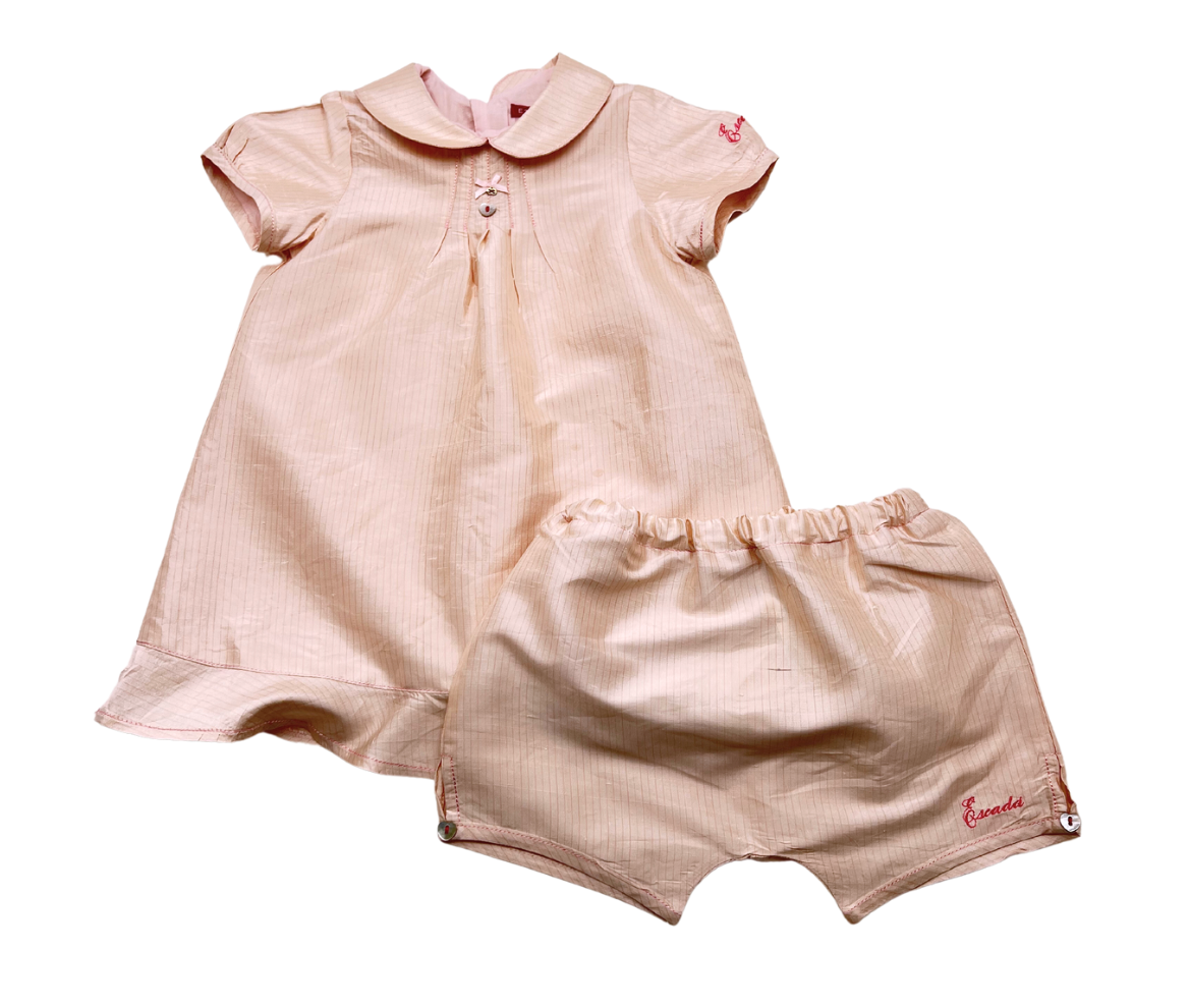 ESCADA - Silk dress & bloomer set - 18 months