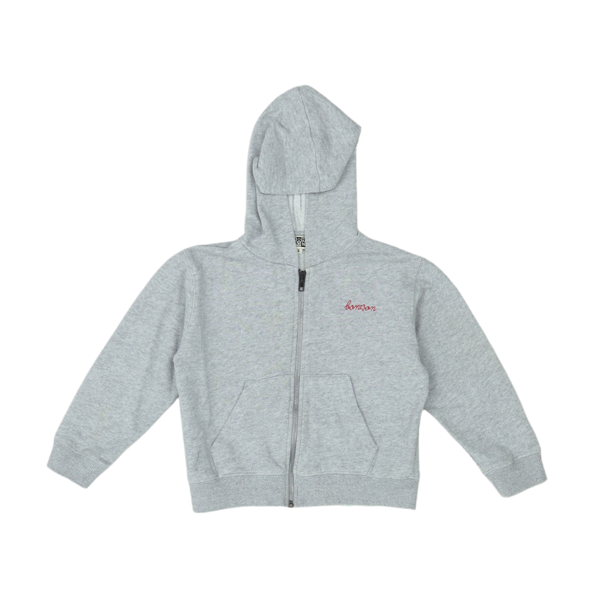 BONTON - CARDIGAN - GRIS, ORANGE - 6 ANS