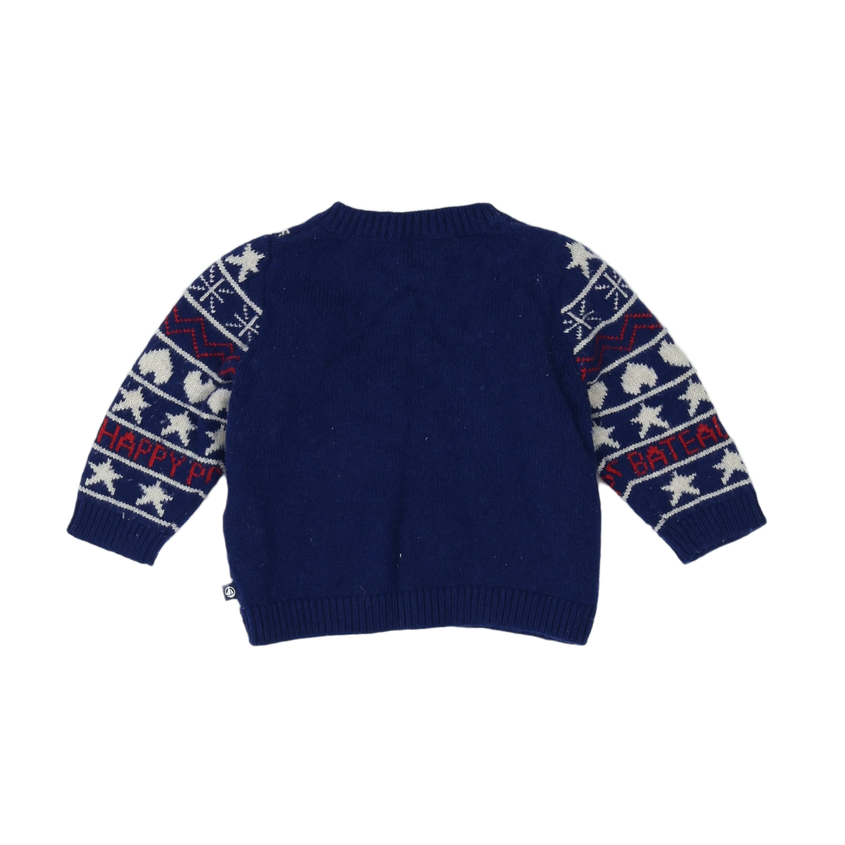 PETIT BATEAU - CARDIGAN - BLEU - 6 MOIS